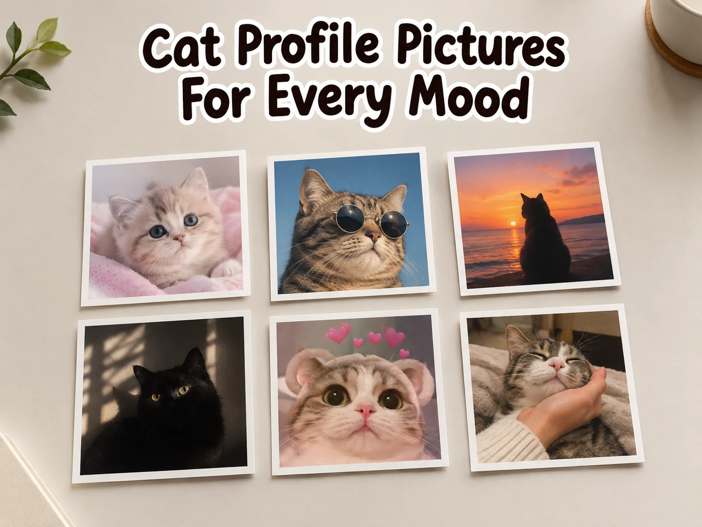Cat profile pictures for every mood