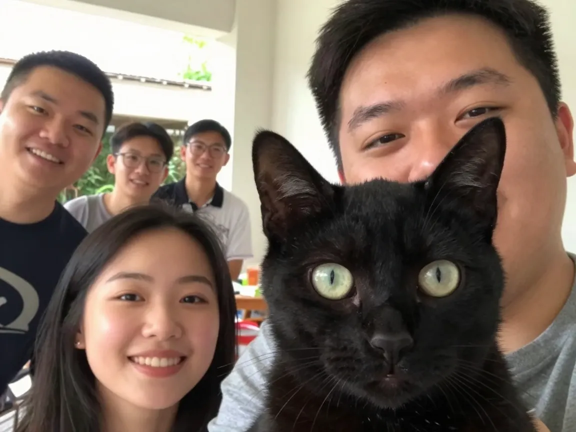 The accidental photobomb