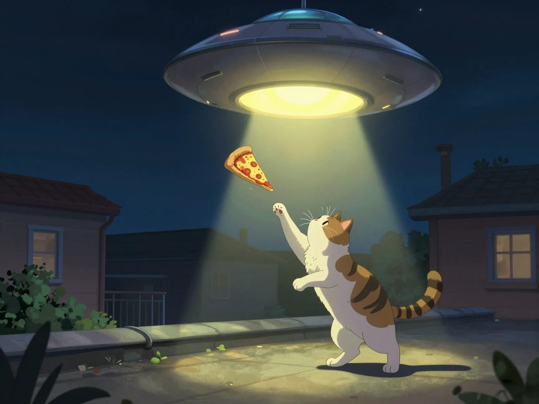 Ufo cat abduction or encounter