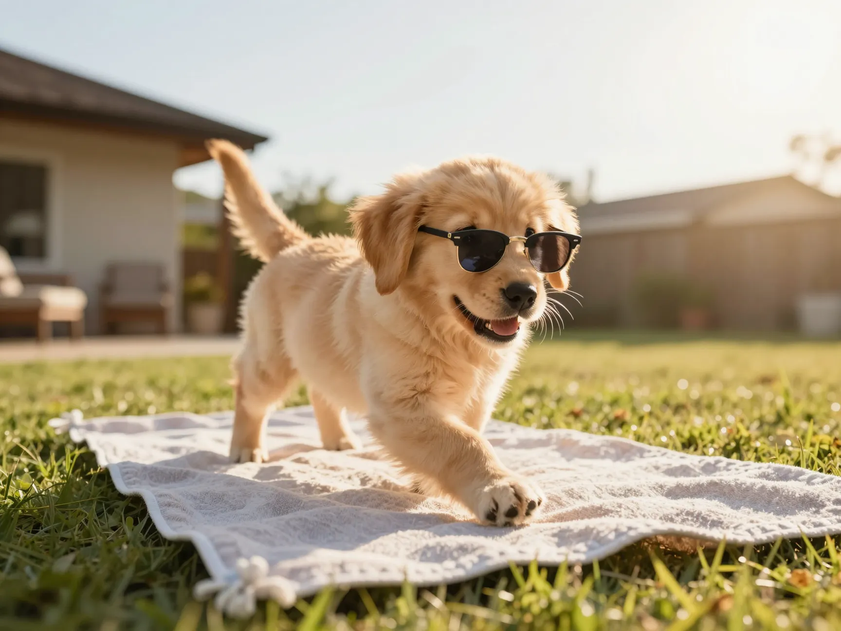 The sporty outdoor sunglasses shot