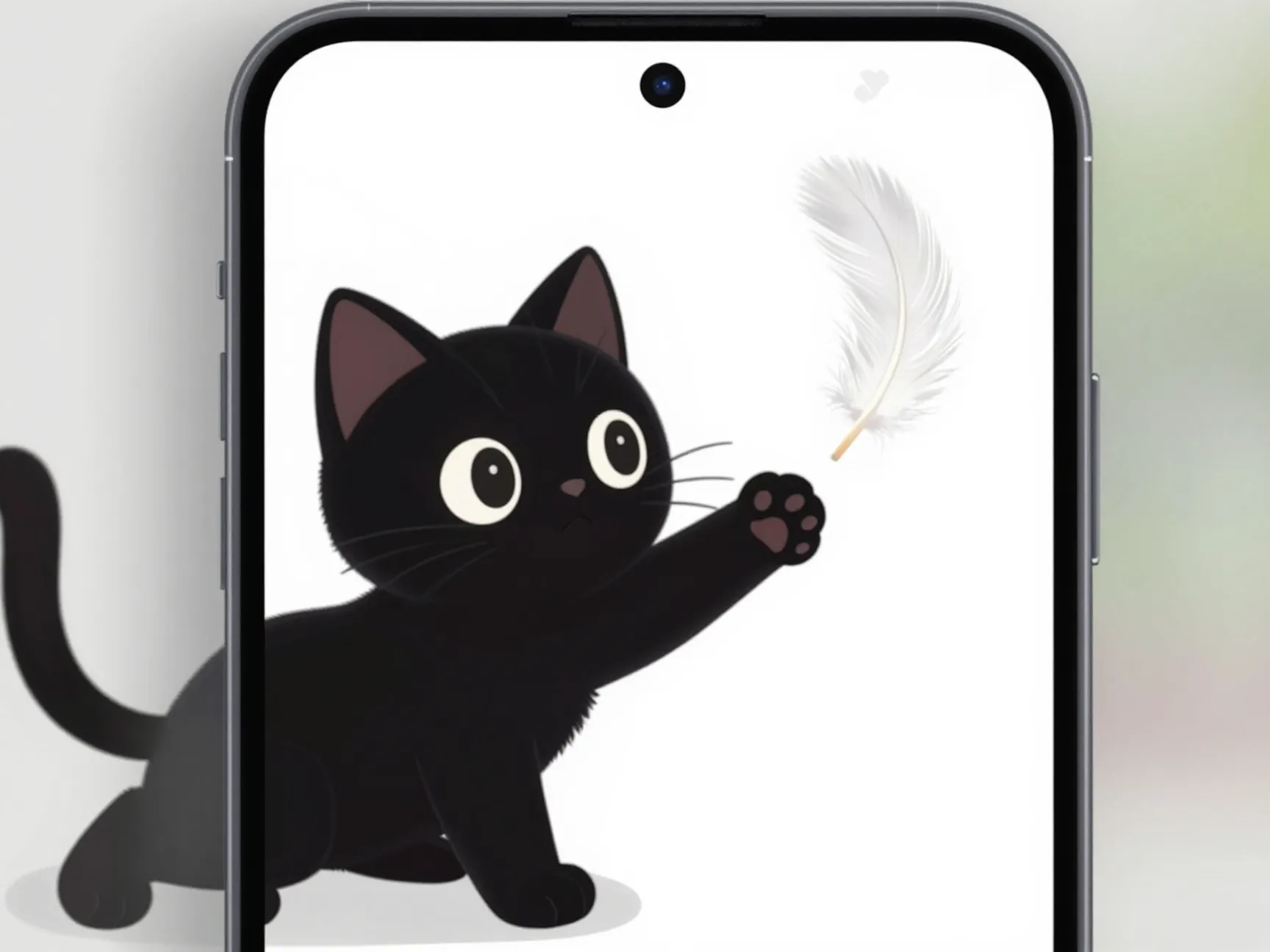 Cute black cat live wallpaper for animated mystery
