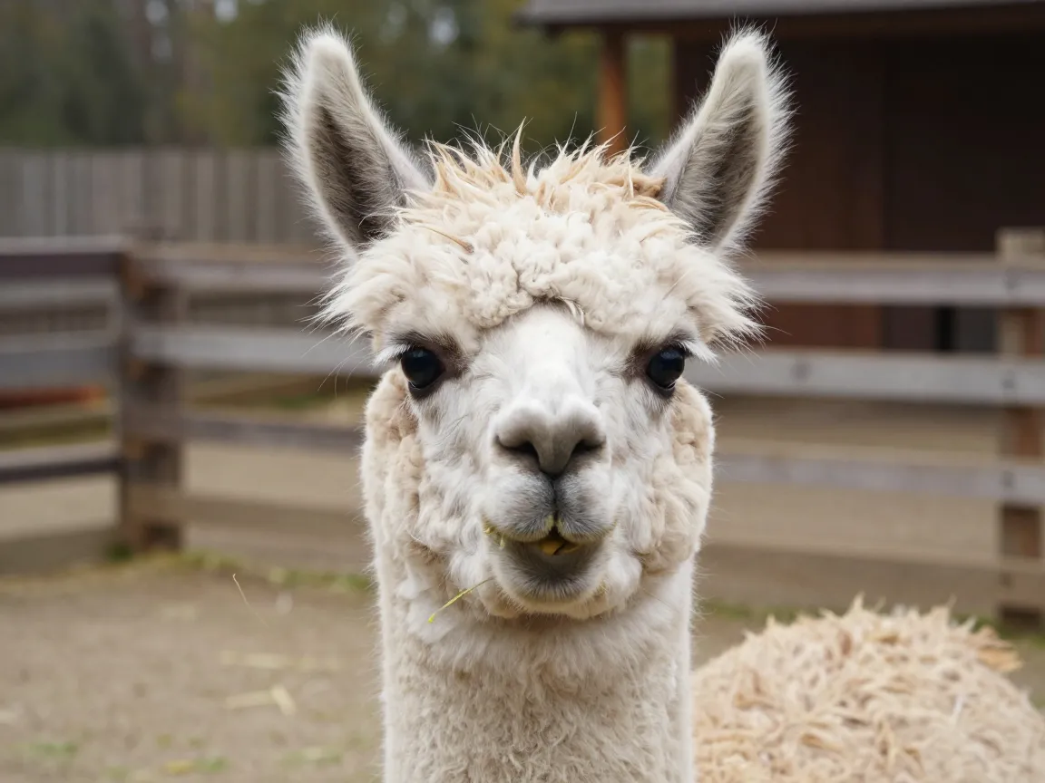 The llama or alpaca with the permanently startled face