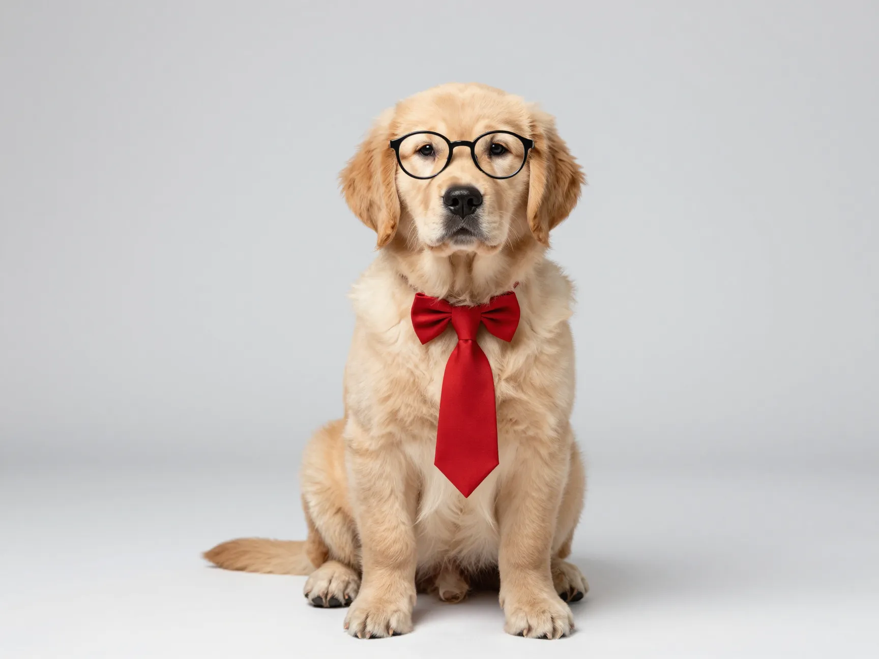 The studio portrait with a bow tie or necktie