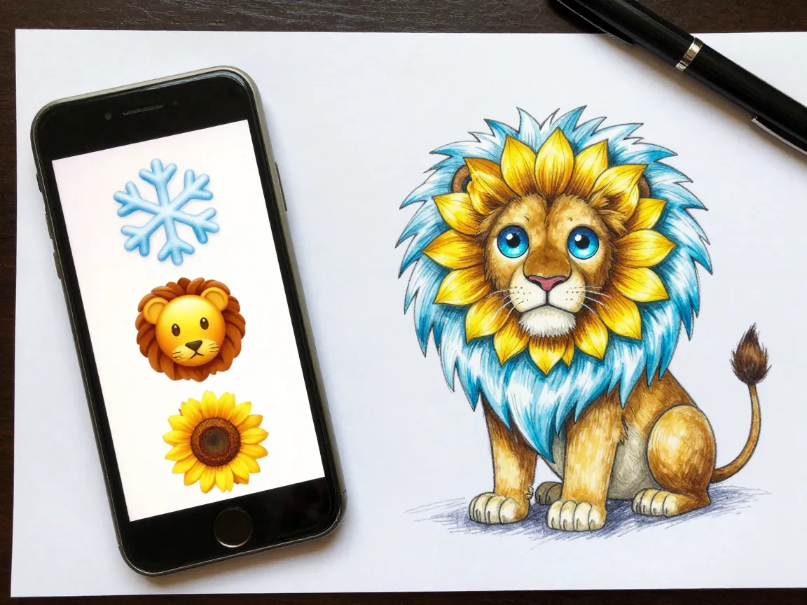 Mix emojis and symbols into hybrid pet concepts