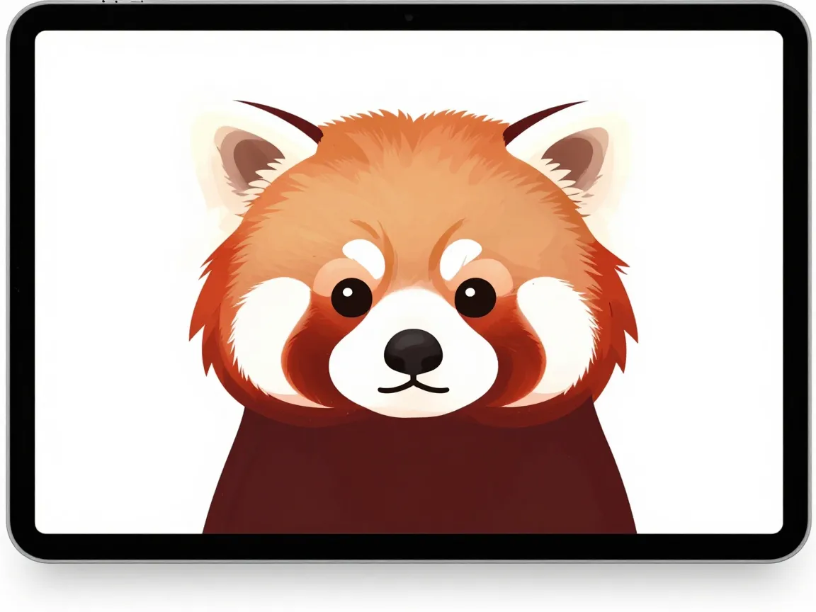 The digital vector illustration with gradient ears