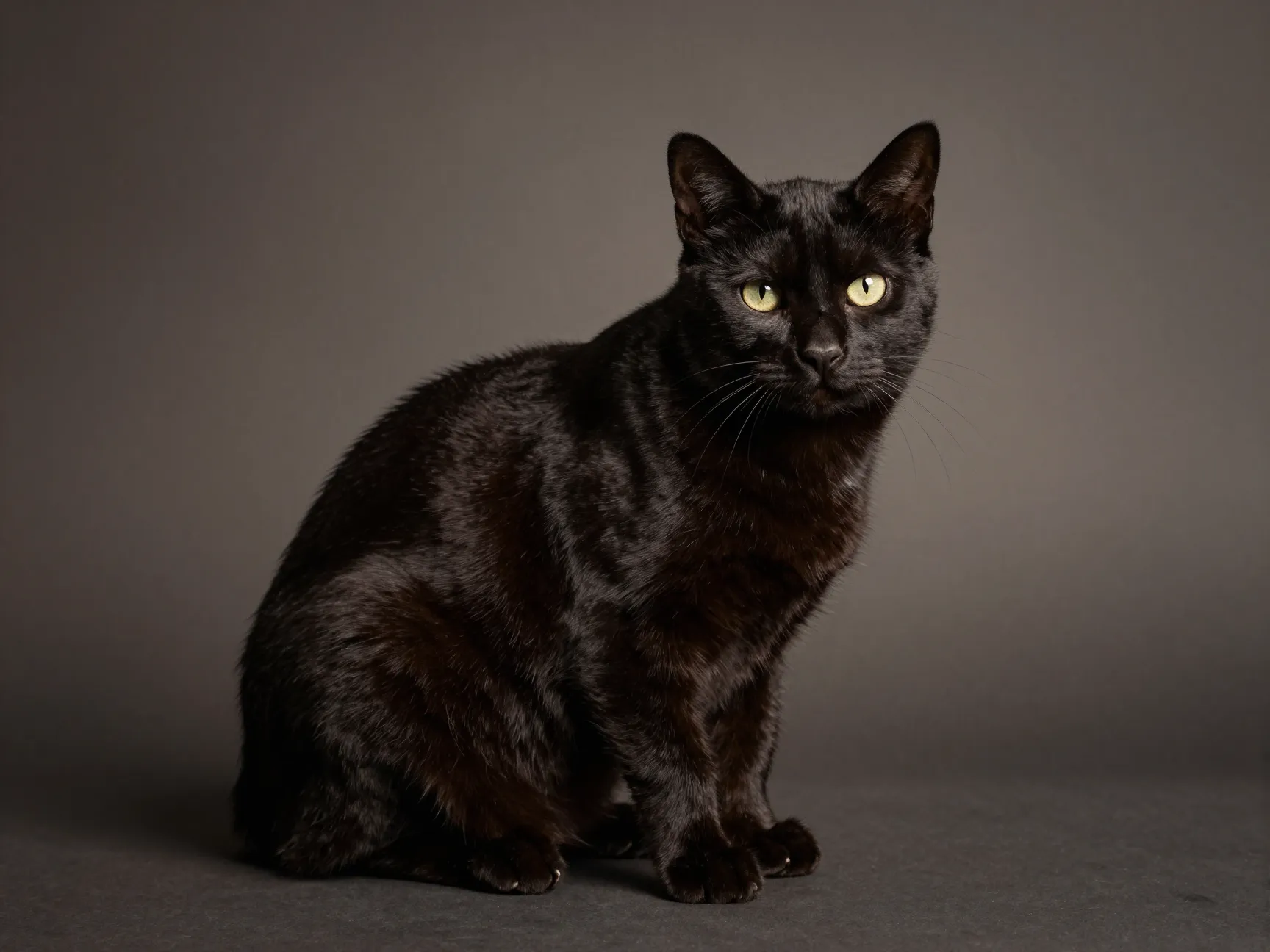 3 magnifics mysterious portrait black cat wallpaper