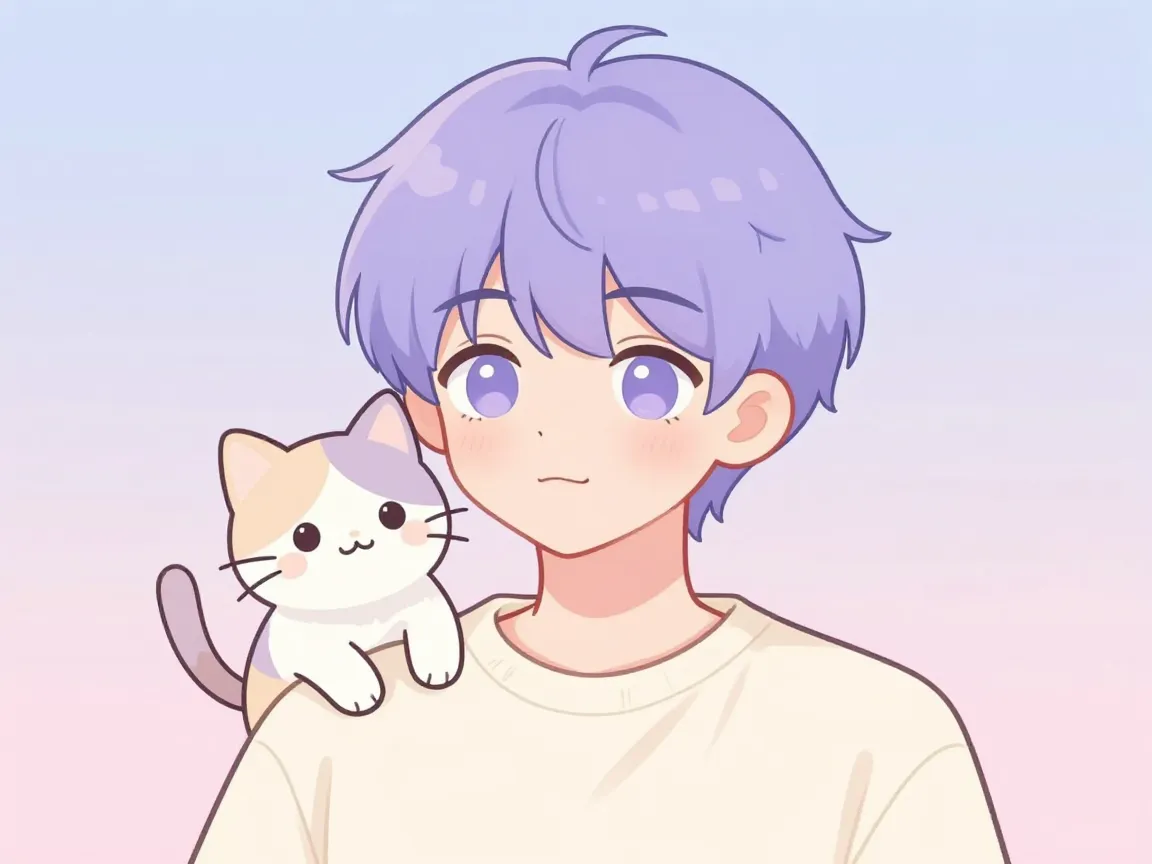 Hybrid human and cat companion avatars