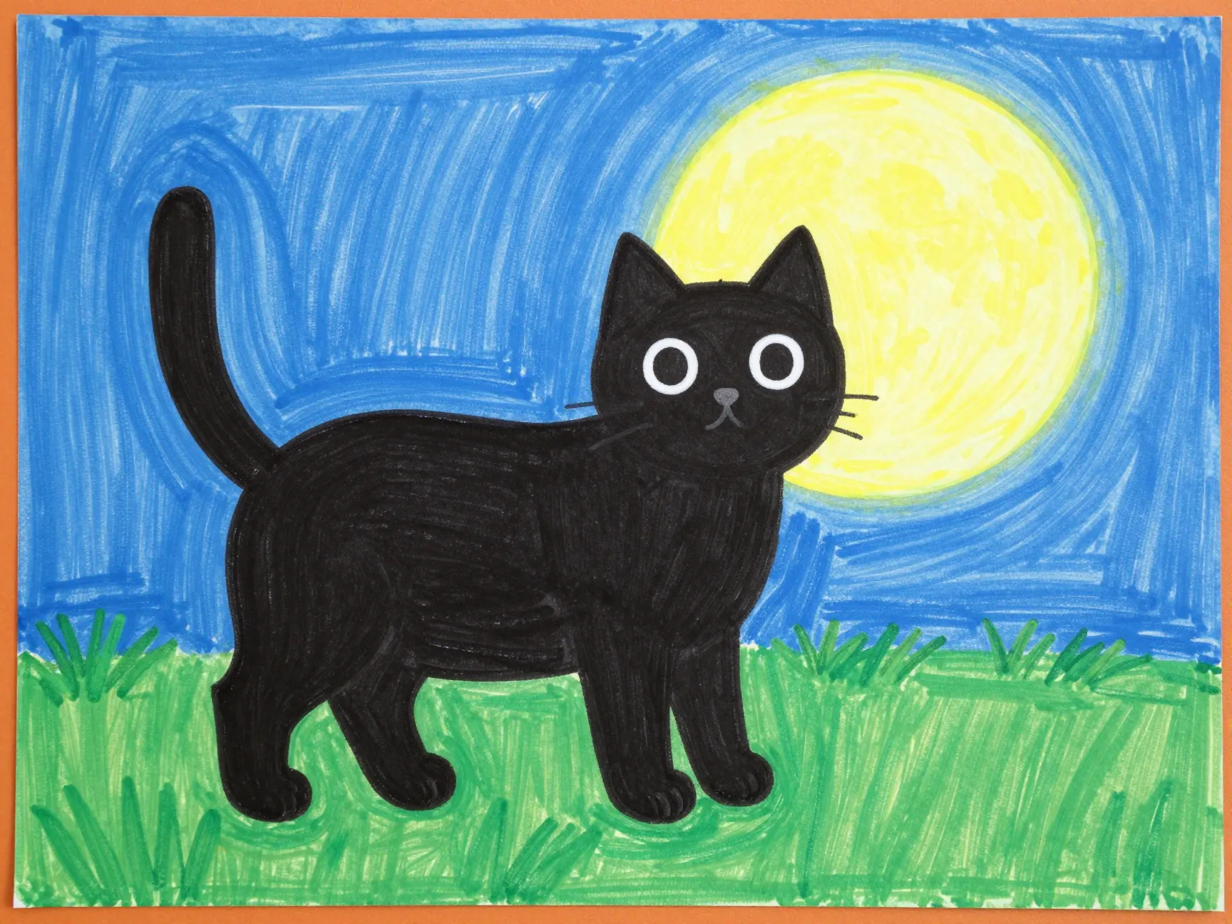 The classroom friendly black cat scene