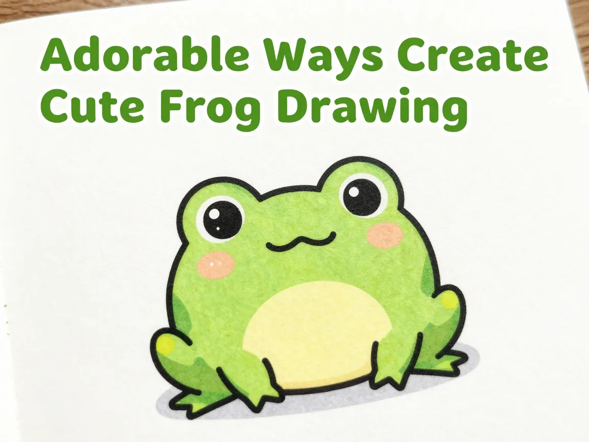 Adorable ways create cute frog drawing