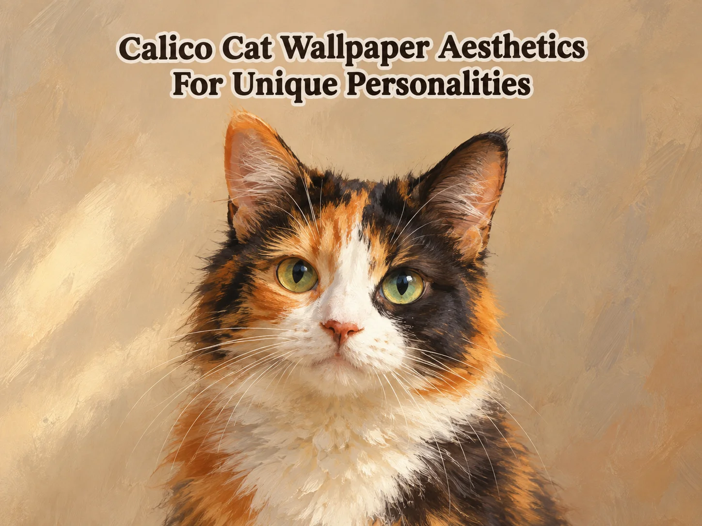 Calico cat wallpaper aesthetics for unique personalities