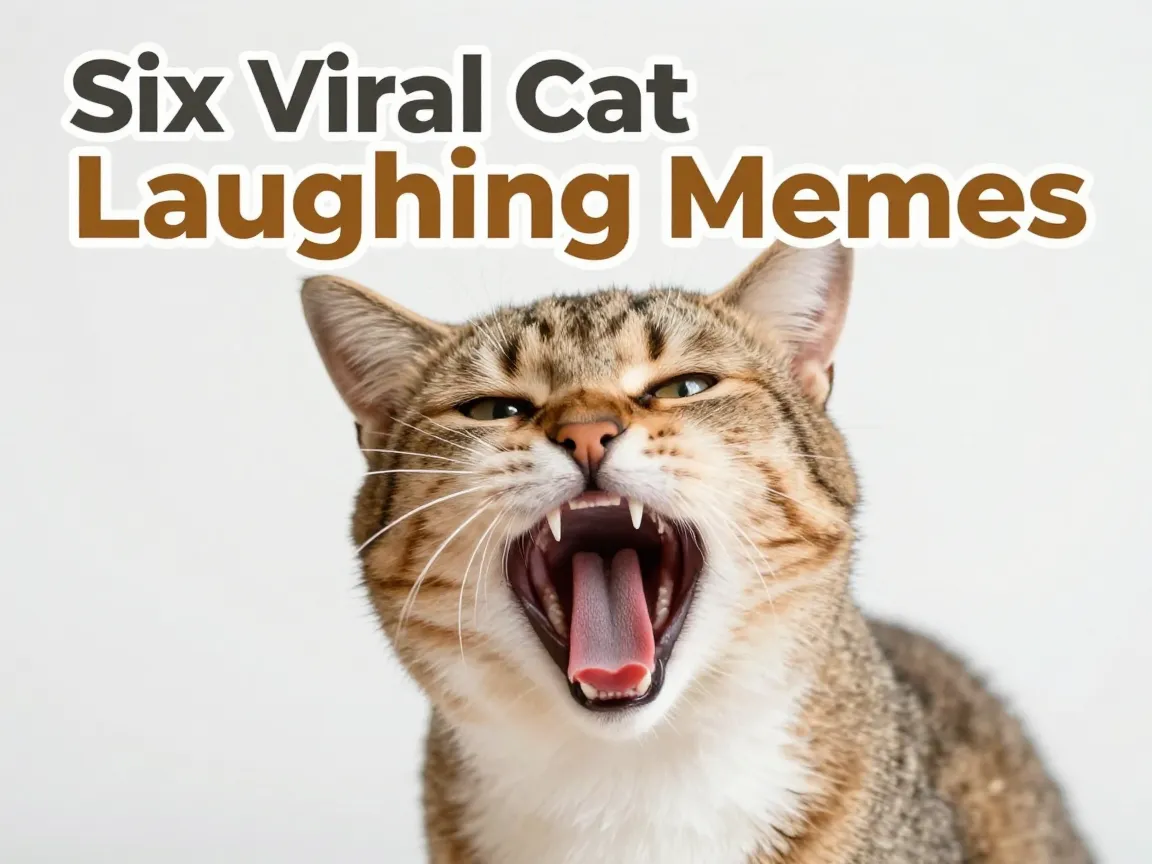 Six viral cat laughing memes