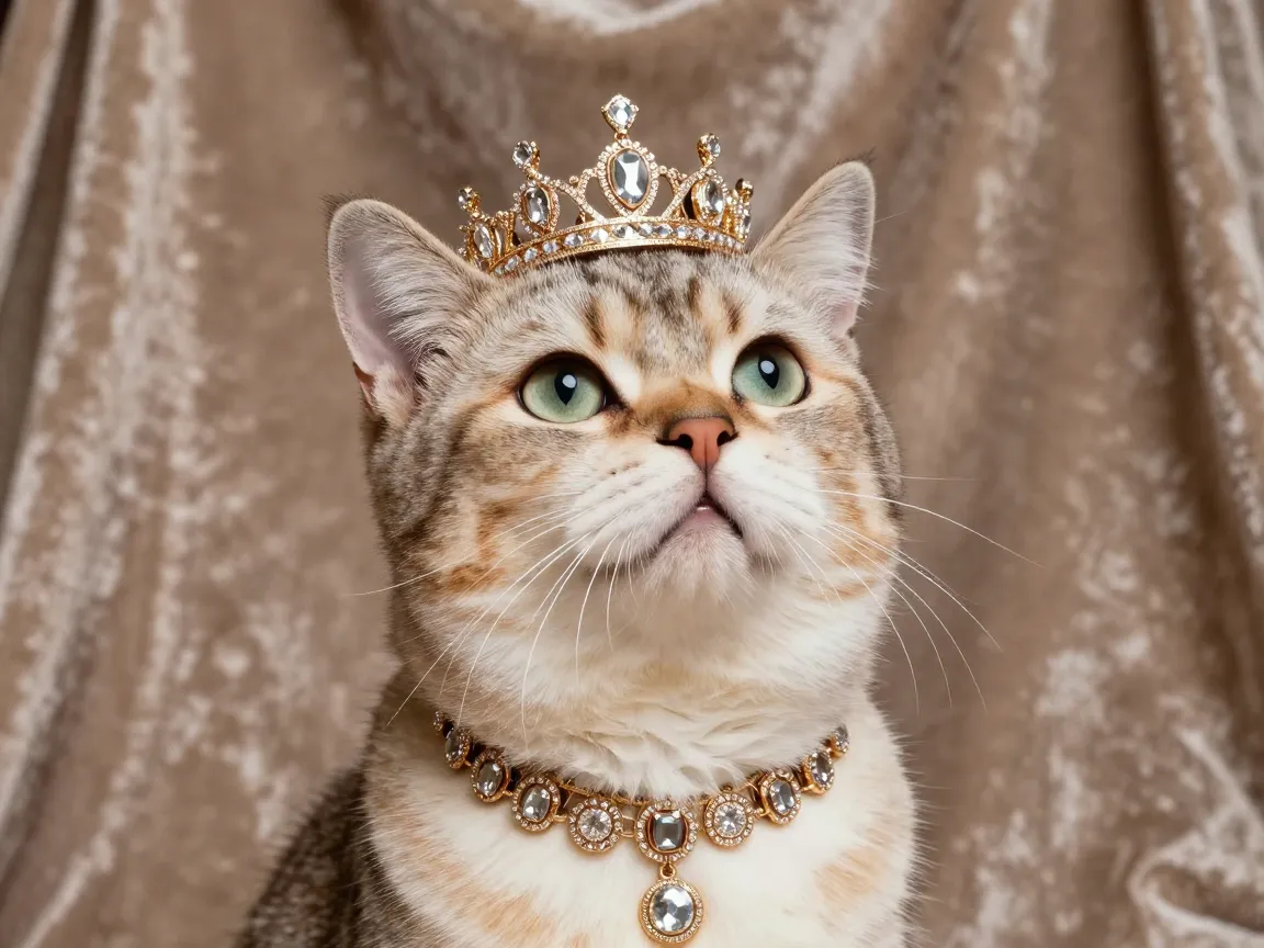 2 royal diva cat that commands attention