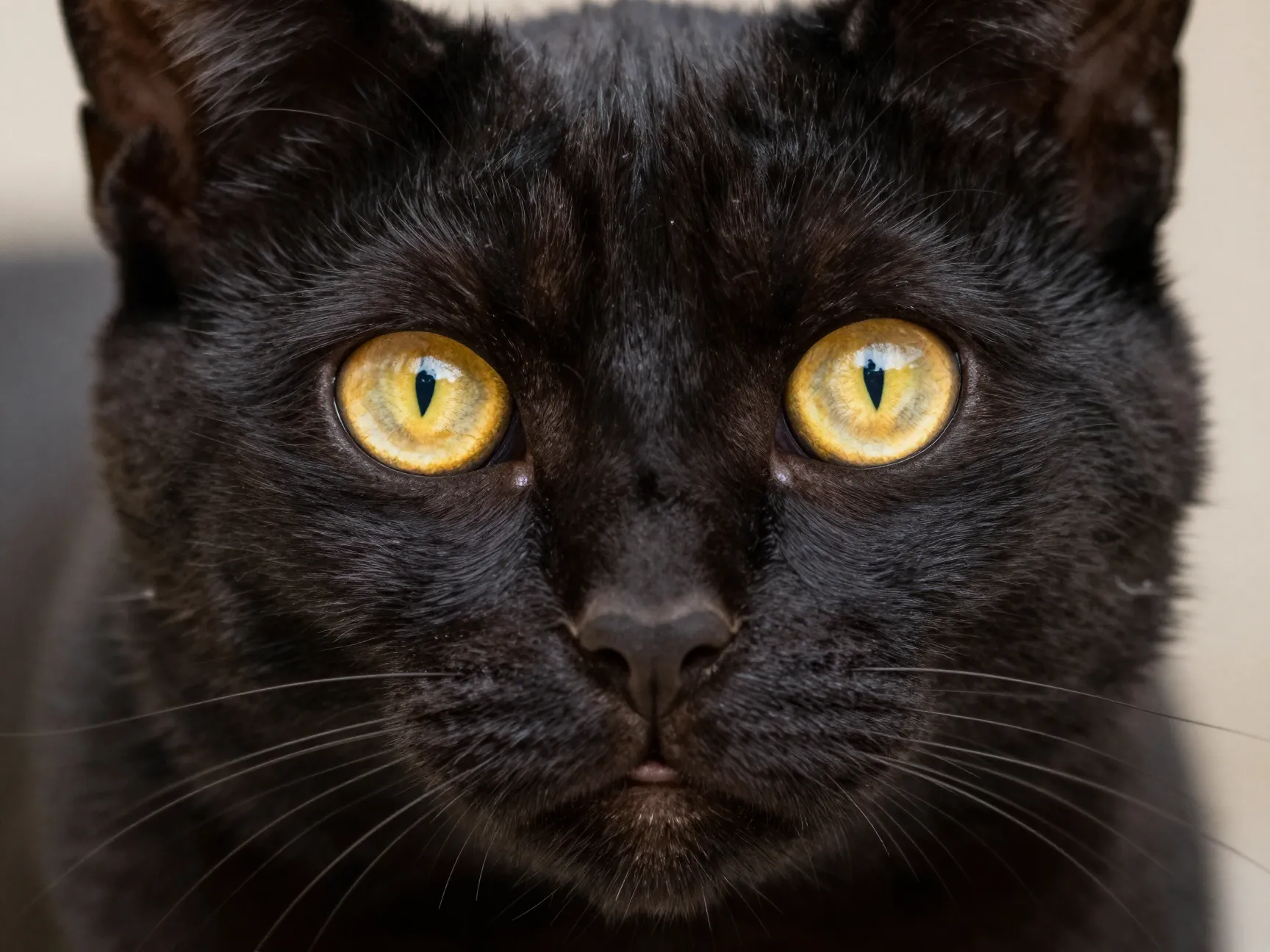 Anchor the expression in the eyes and muzzle