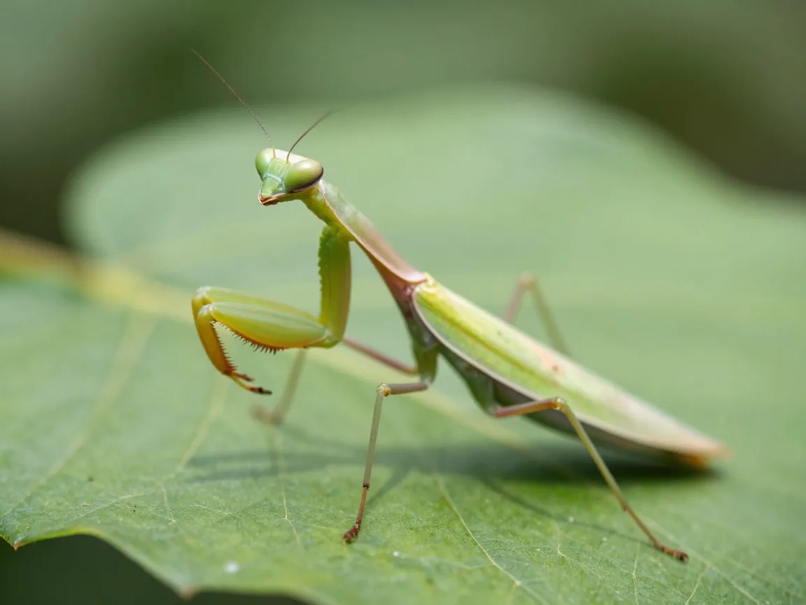 The leisurely praying mantis