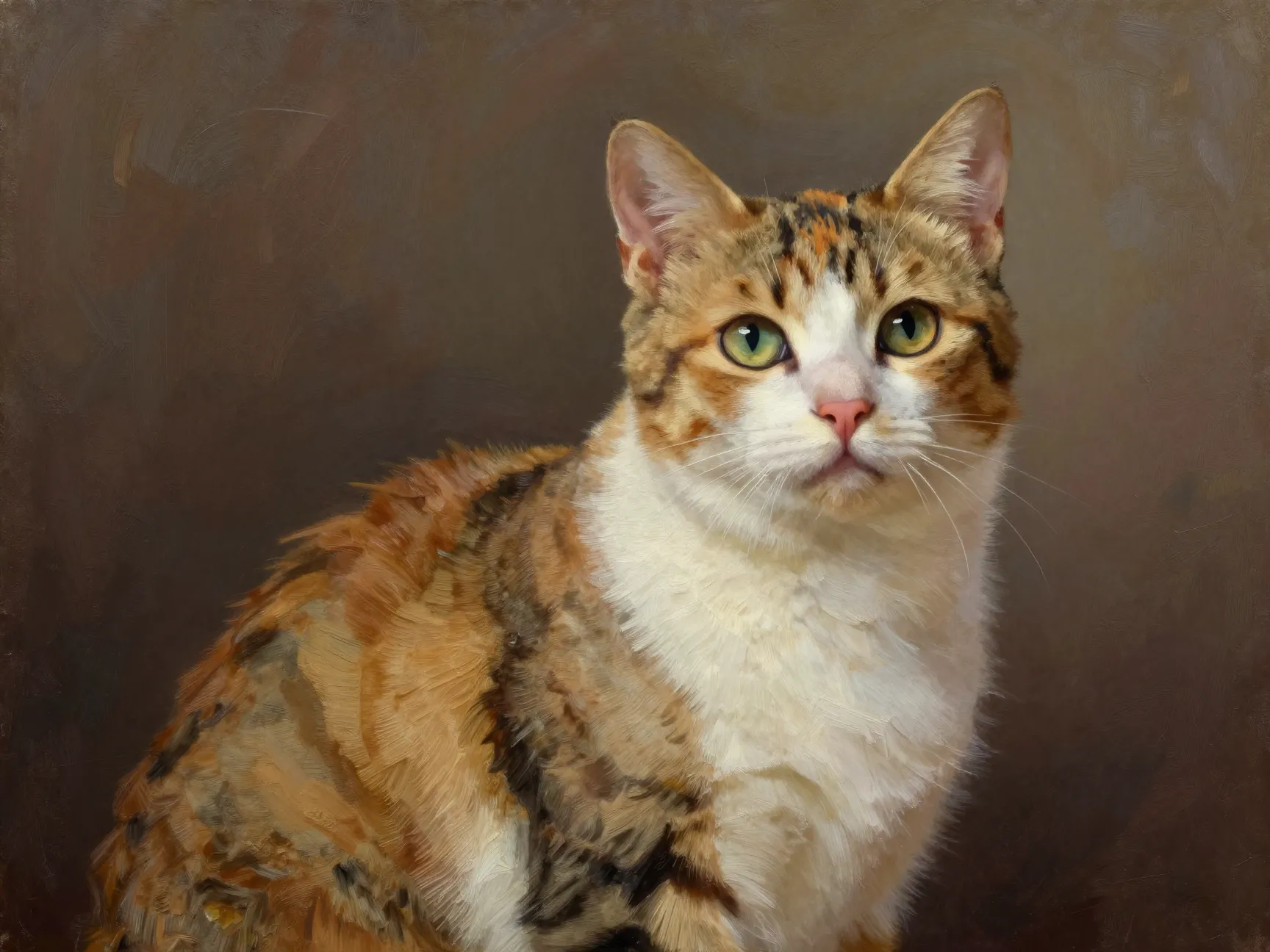 Fine art canvas style calico wallpaper
