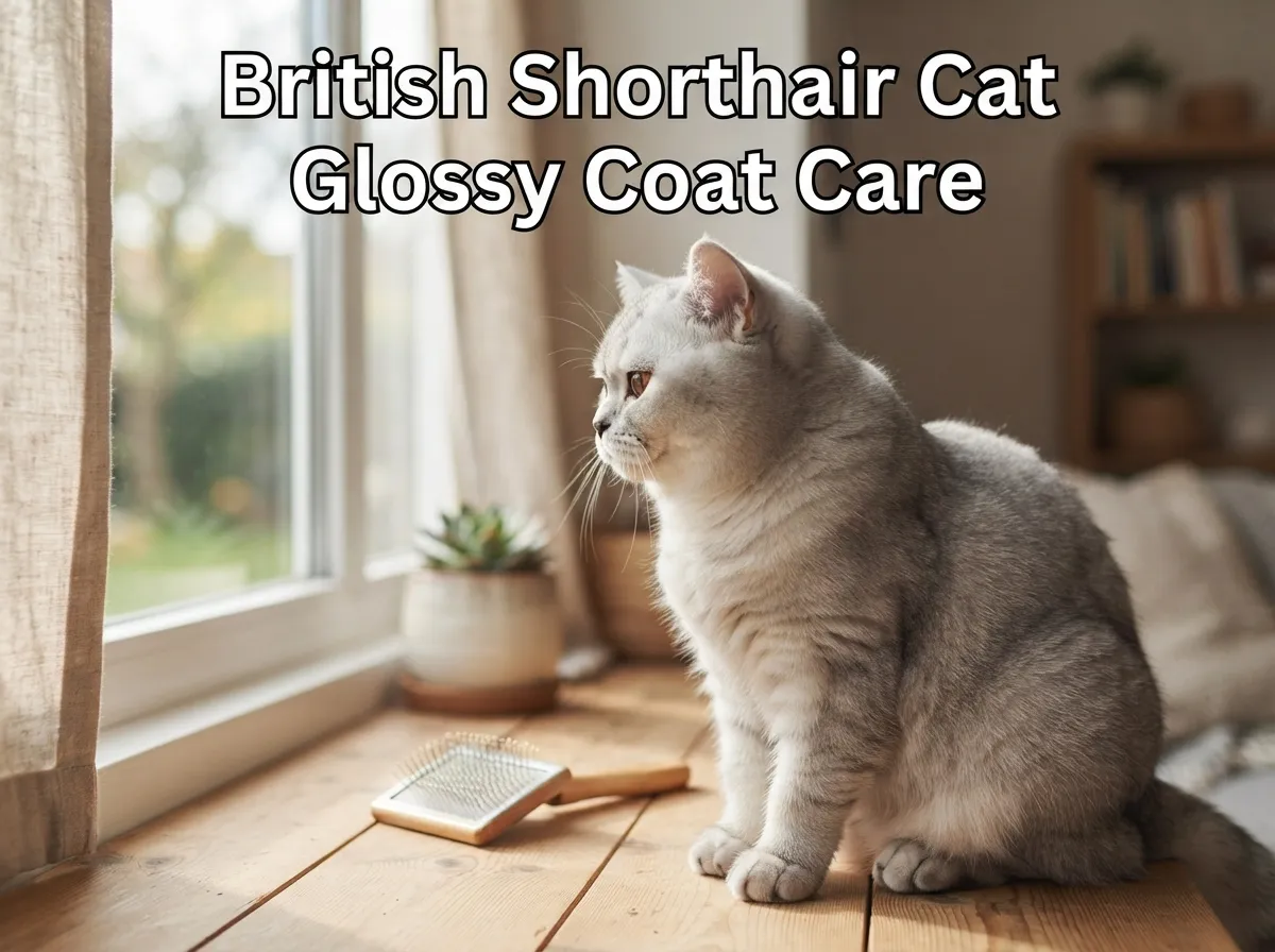 British shorthair cat glossy coat care