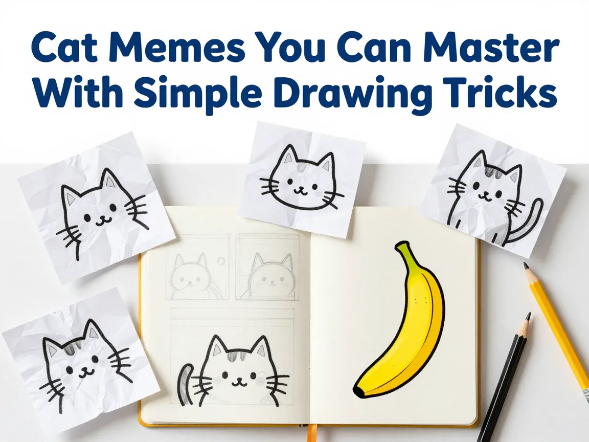 Cat memes you can master with simple drawing tricks