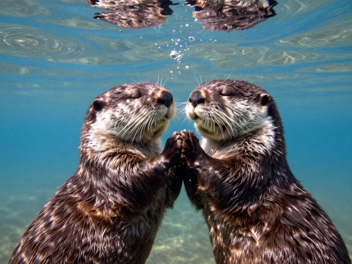 3 otters