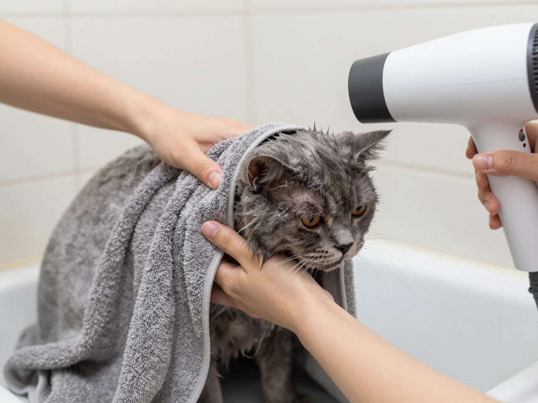 Limit bathing and prioritize thorough brushing and drying