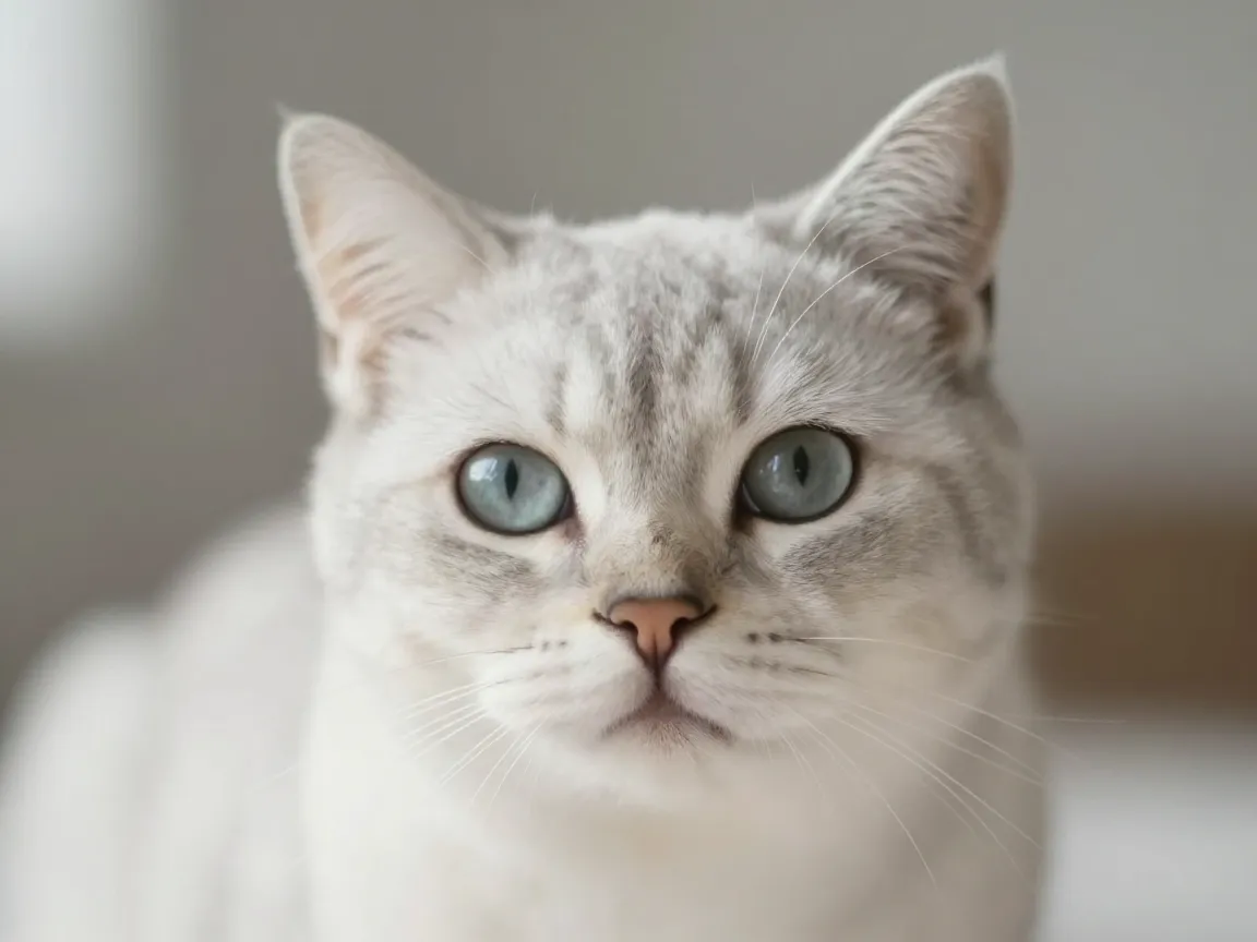 Soft focus portrait cat