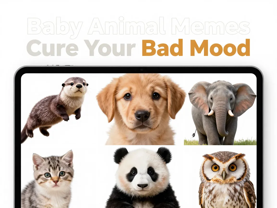 Baby animal memes cure your bad mood