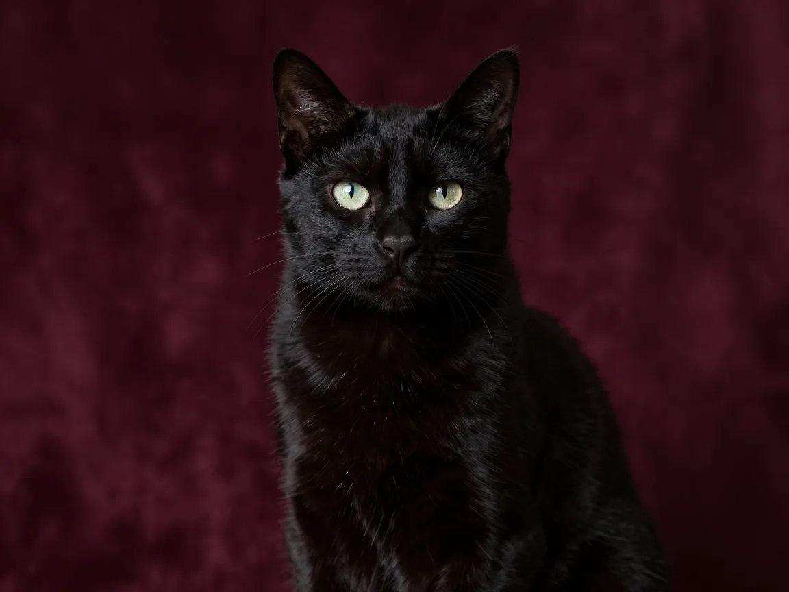 Velvet gothic studio portrait