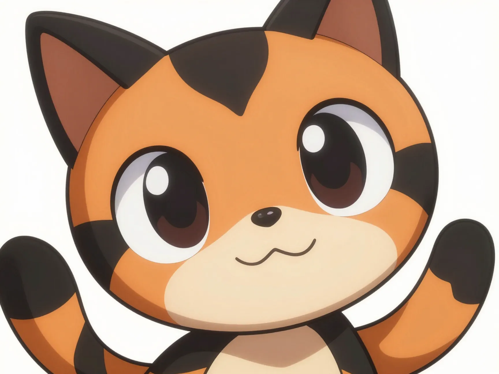 Anime inspired tabby cat characters