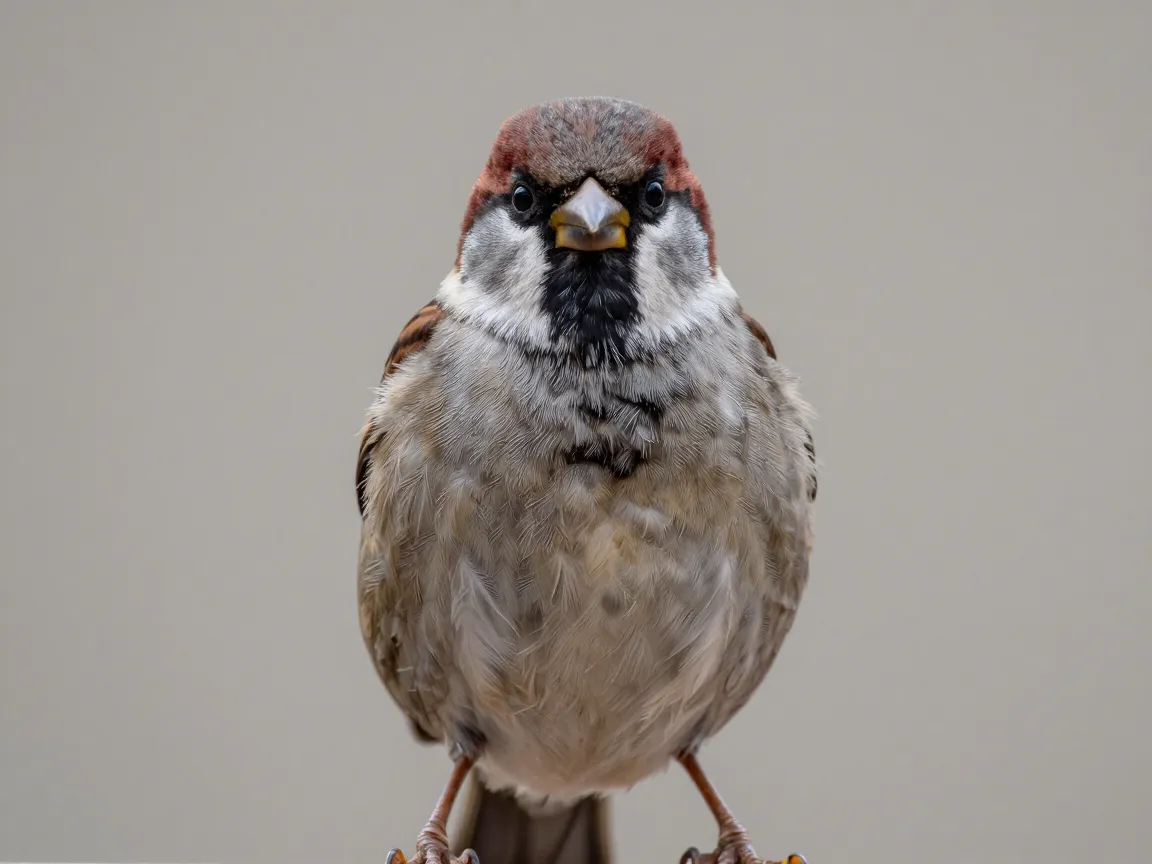 Front view perched pose