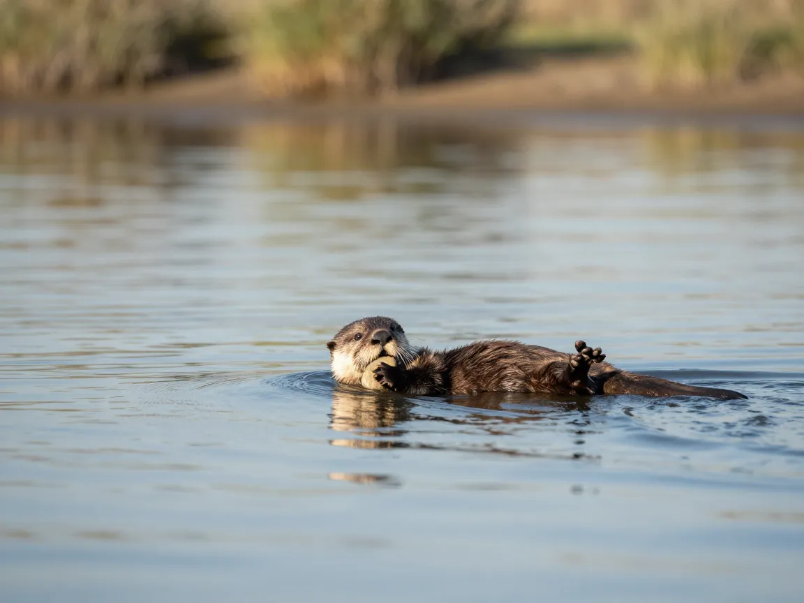 The floating baby otter chill session