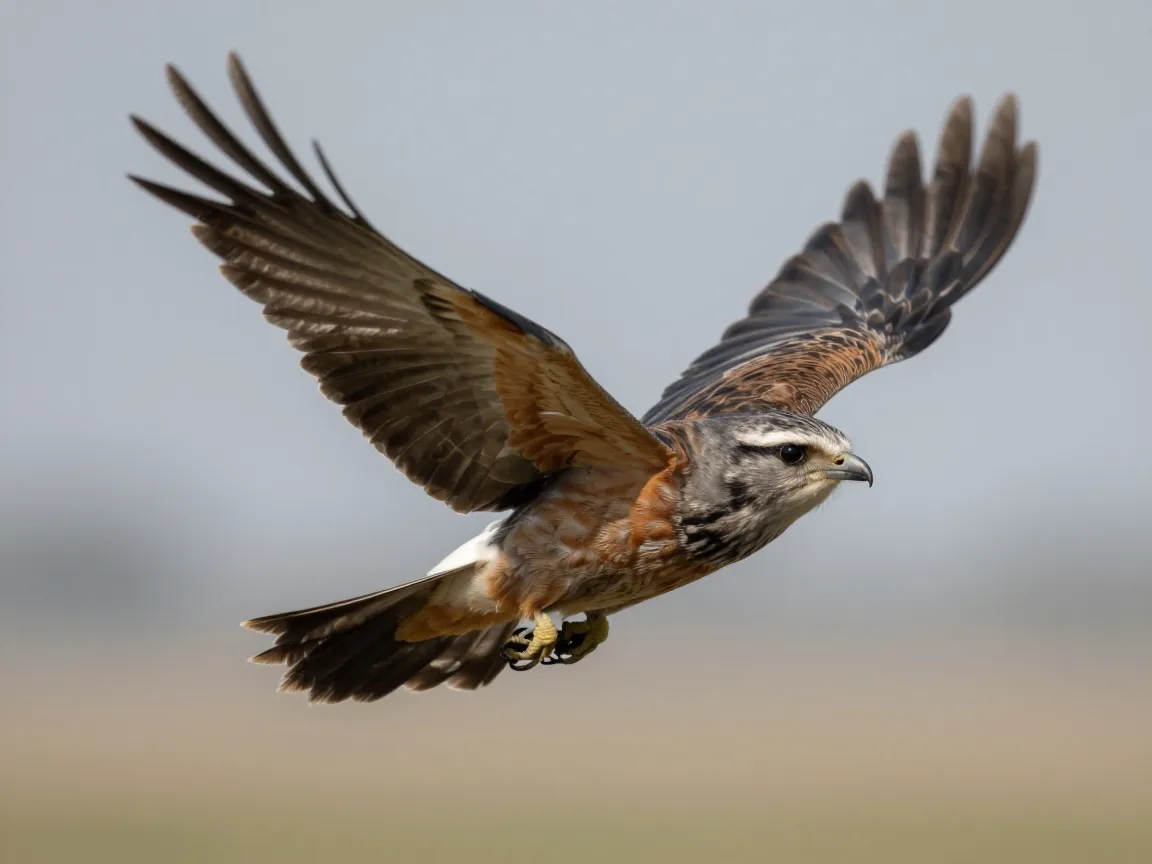 Mid flight pose