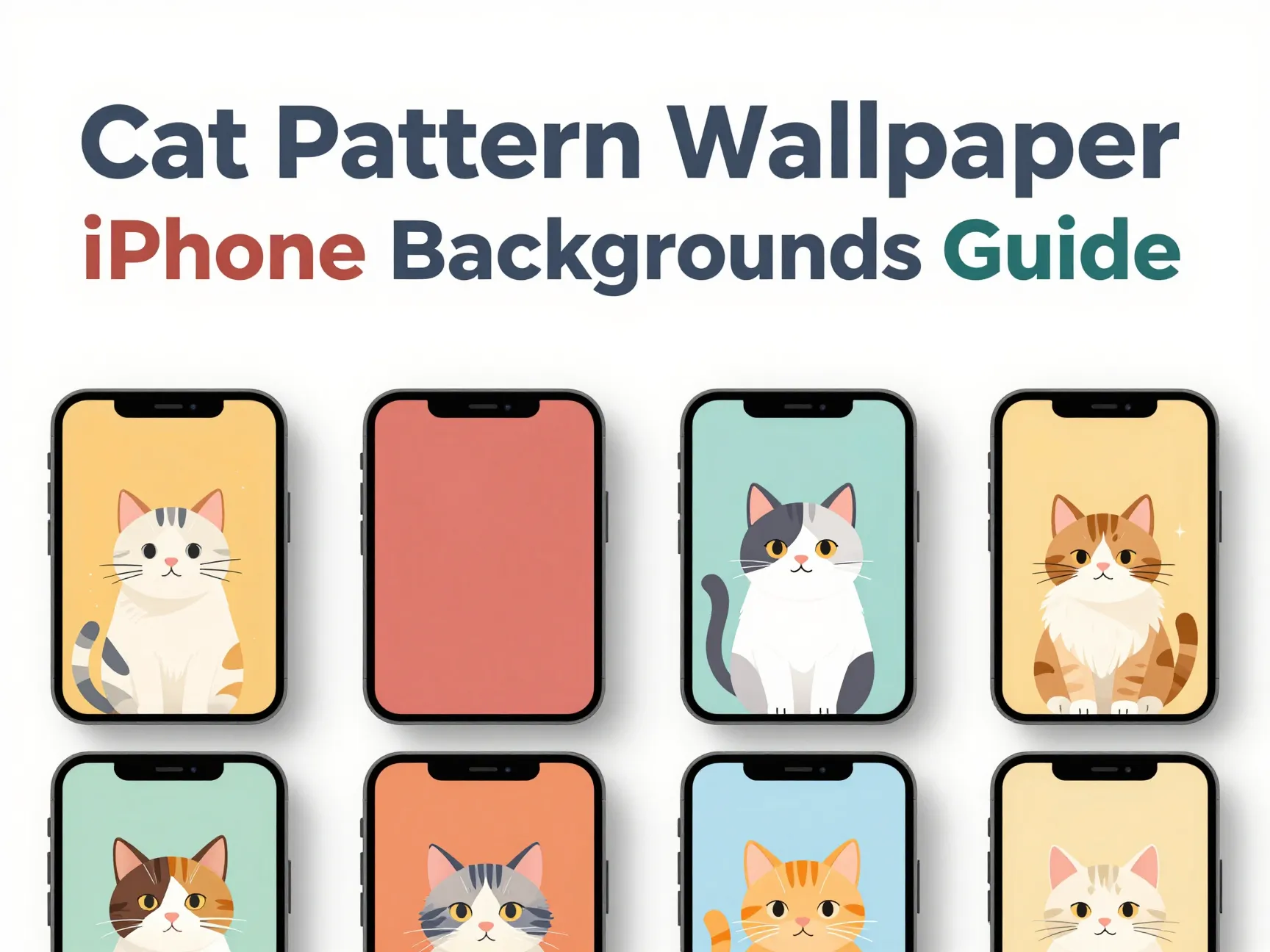 Cat pattern wallpaper iphone backgrounds guide