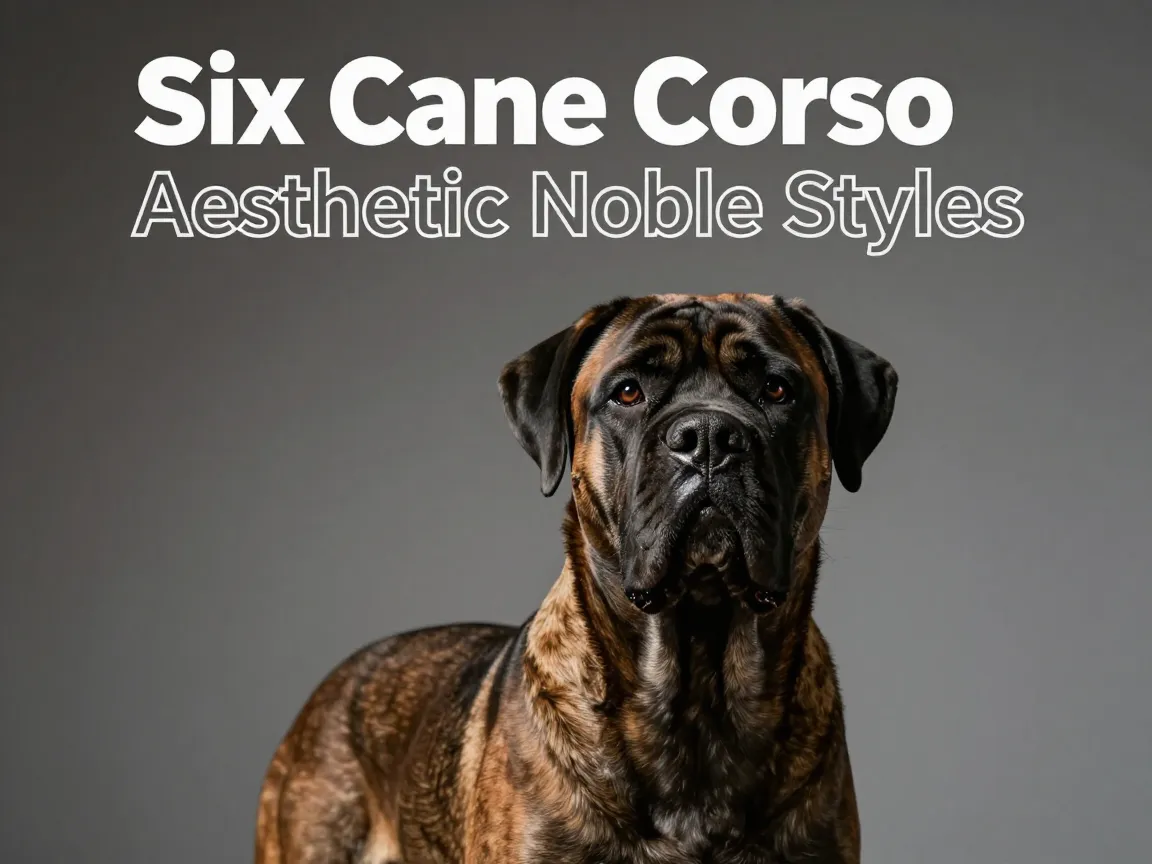 Six cane corso aesthetic noble styles