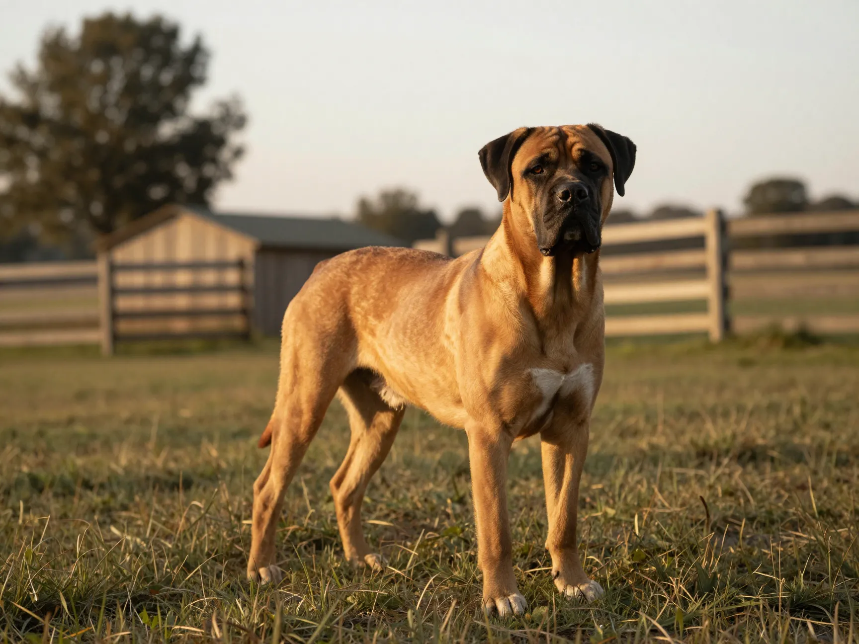 Fawn or red rustic noble mastiff aesthetic