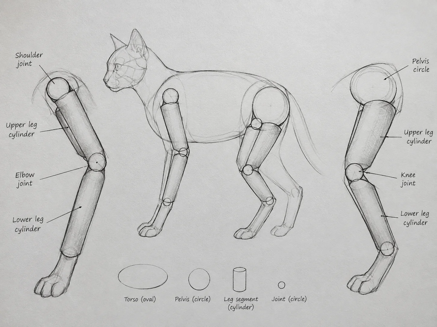 Limb cylinders and joint circles