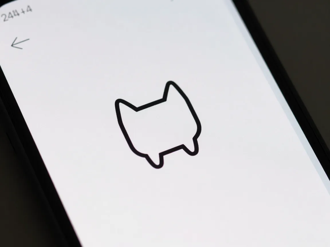 4 material line cat icon for android