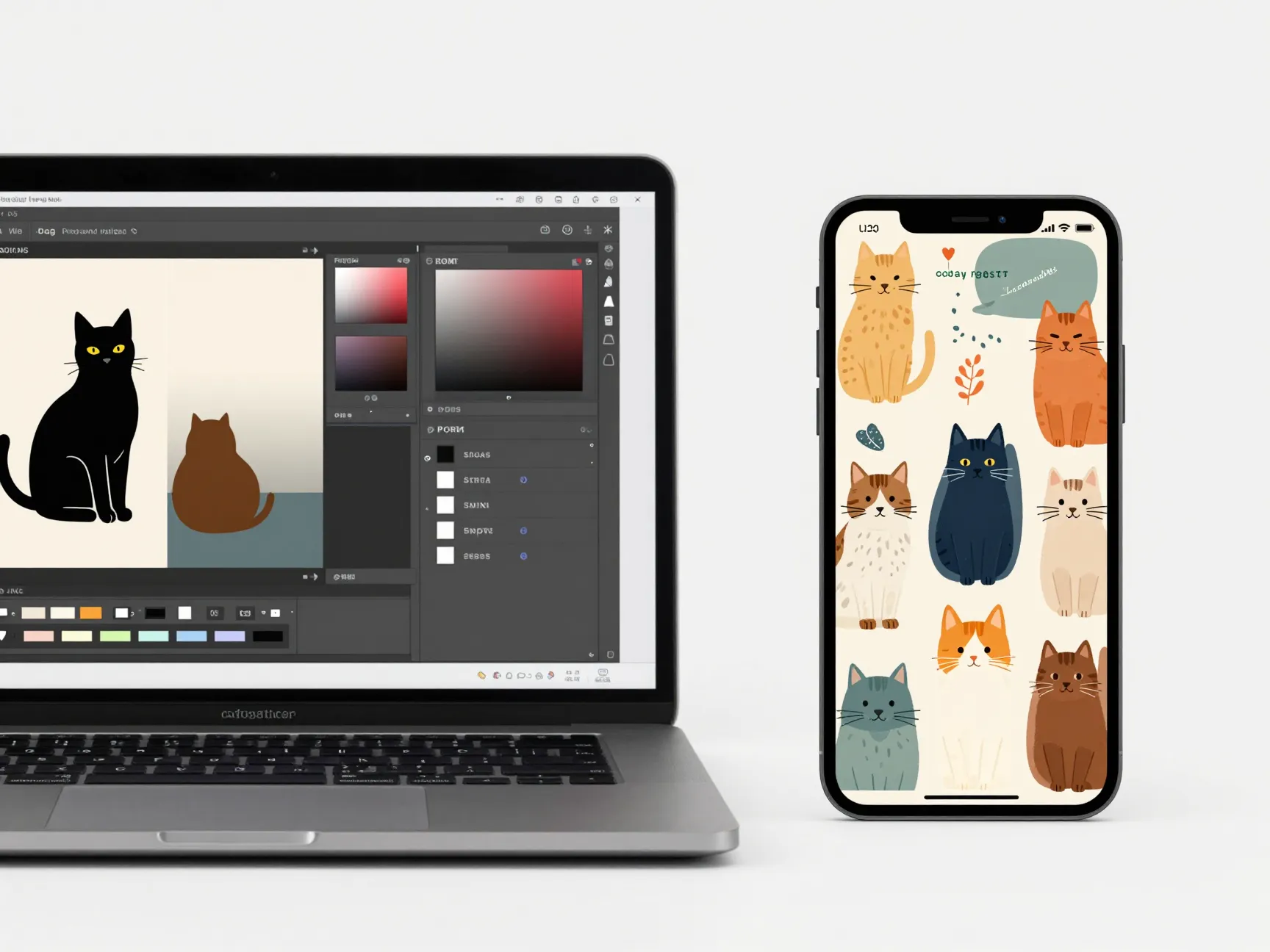 Custom template based cat patterns