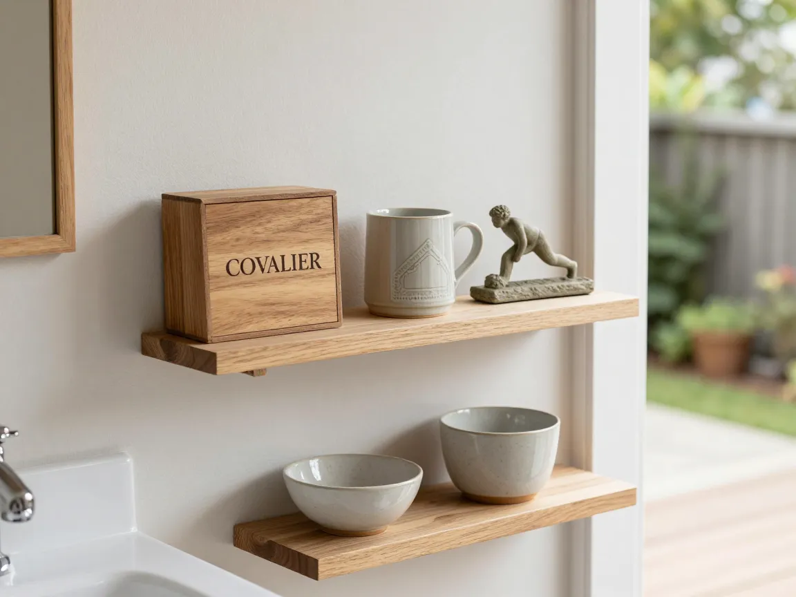 Functional accessories styled as decor vignettes