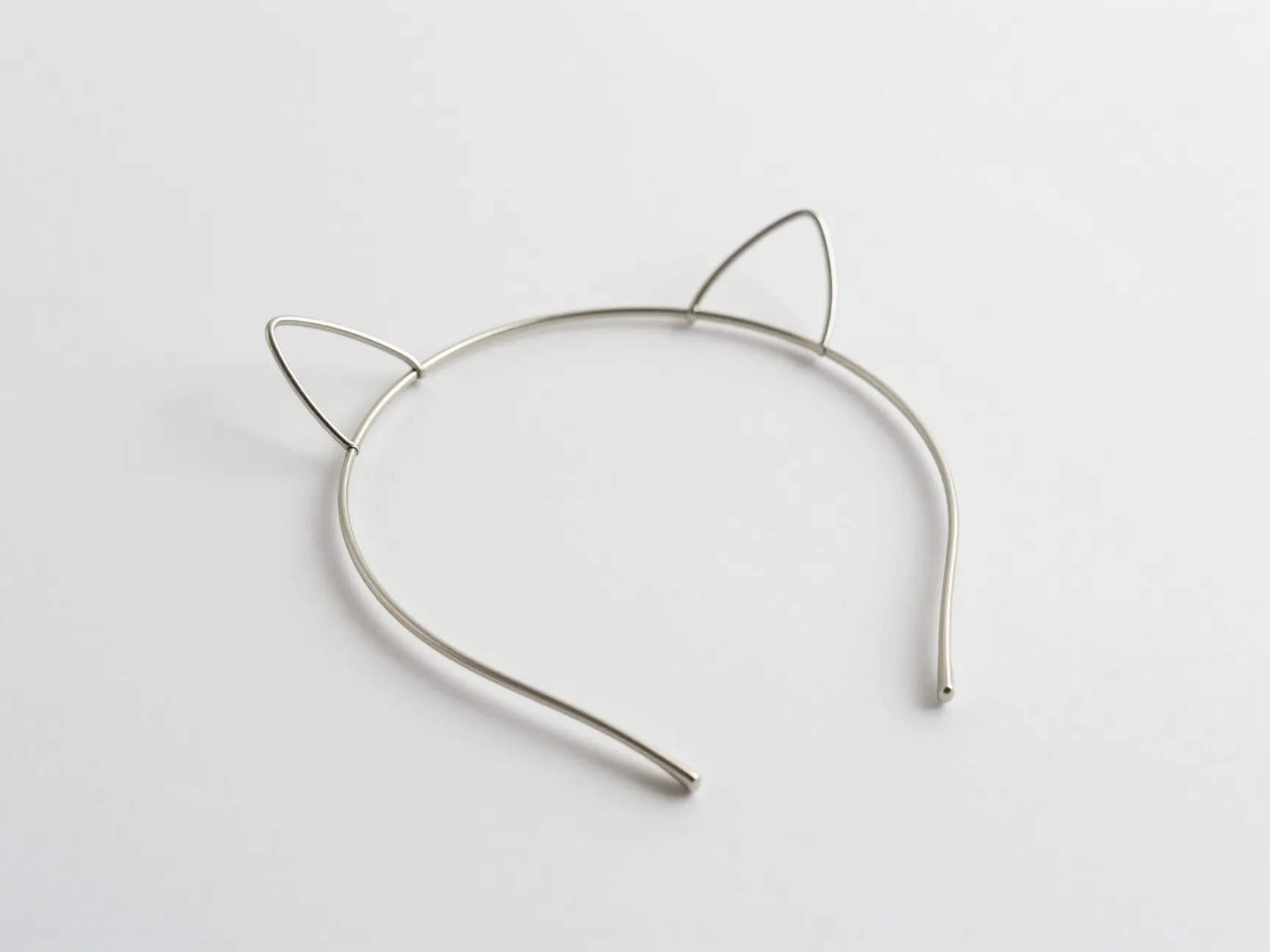 Minimalist metal and wire cat ears headbands