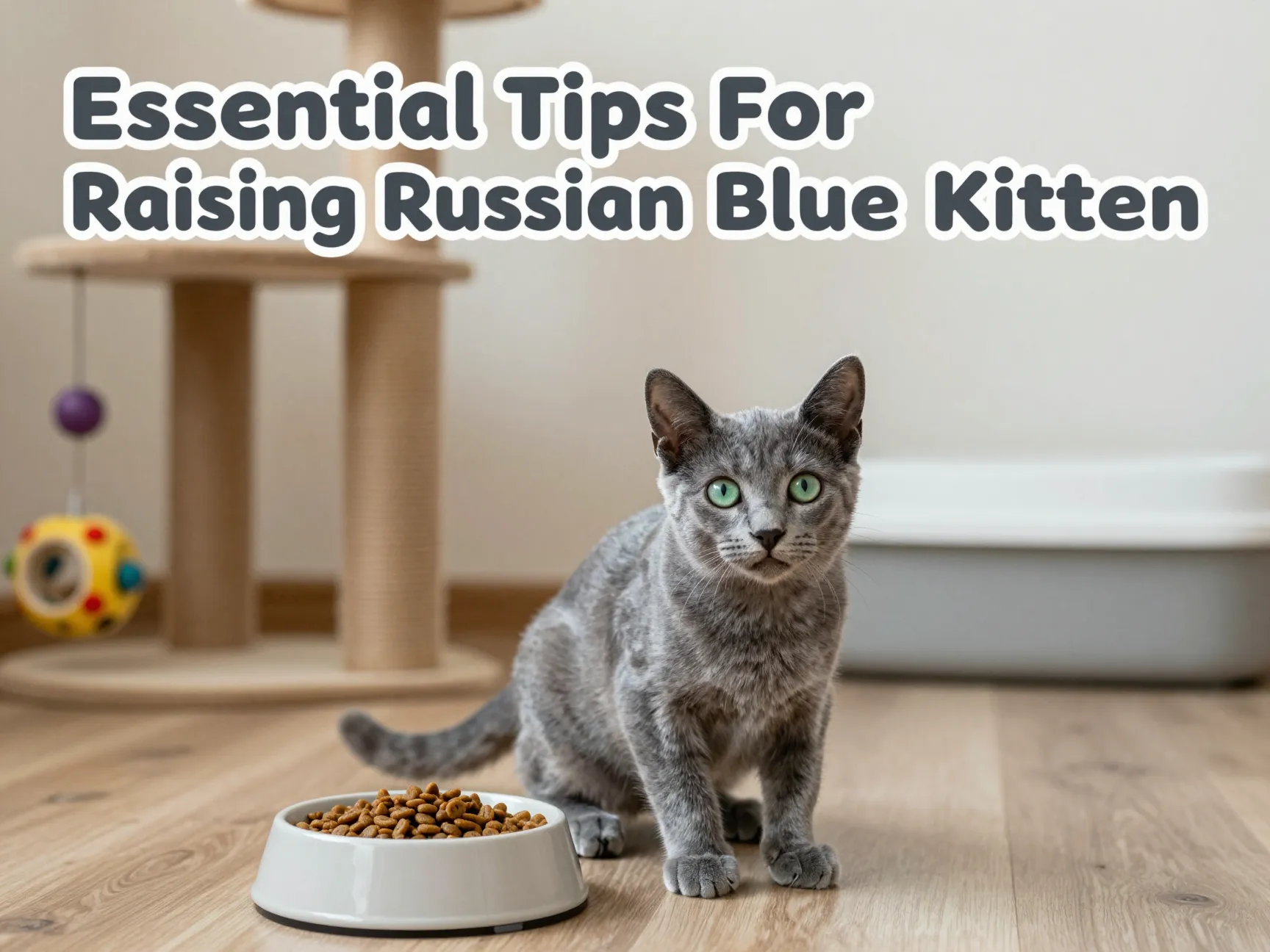 Essential tips for raising russian blue kitten