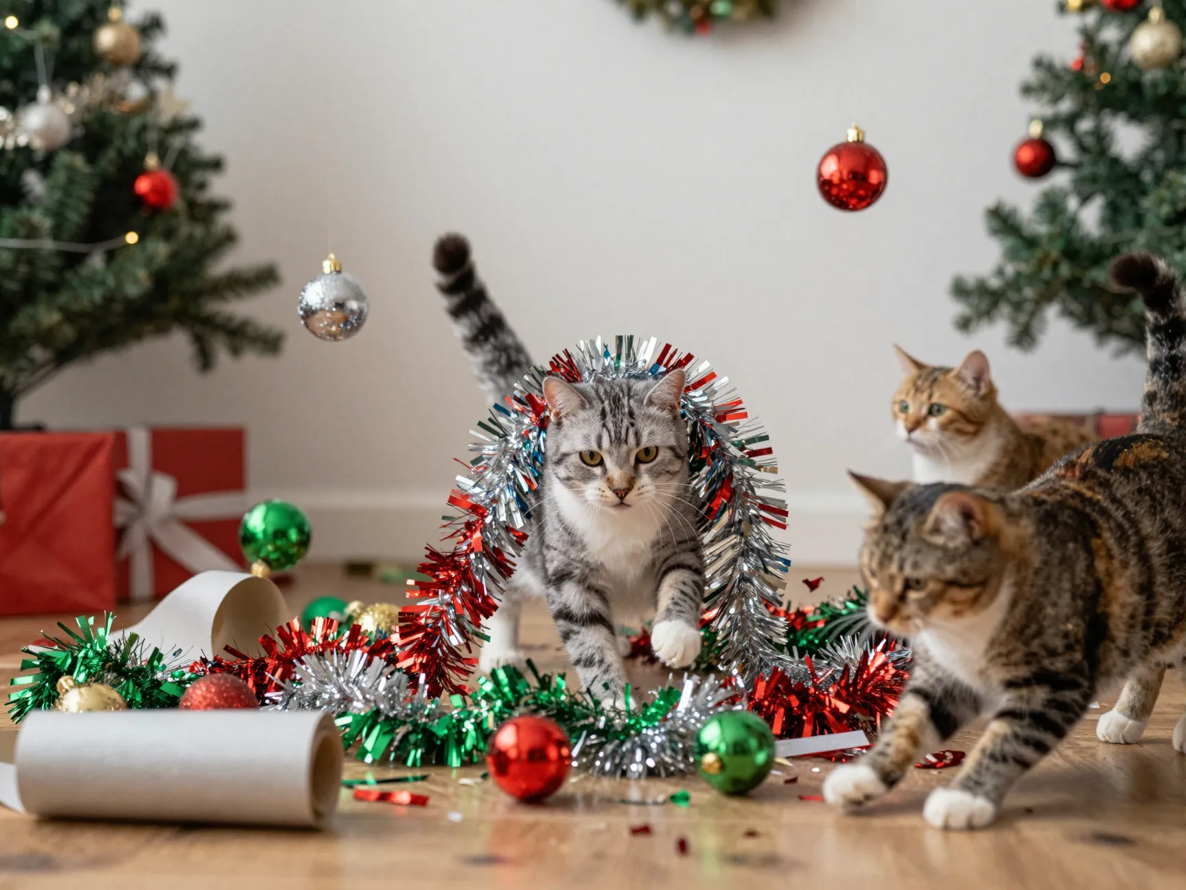 Catvalanche playful holiday chaos