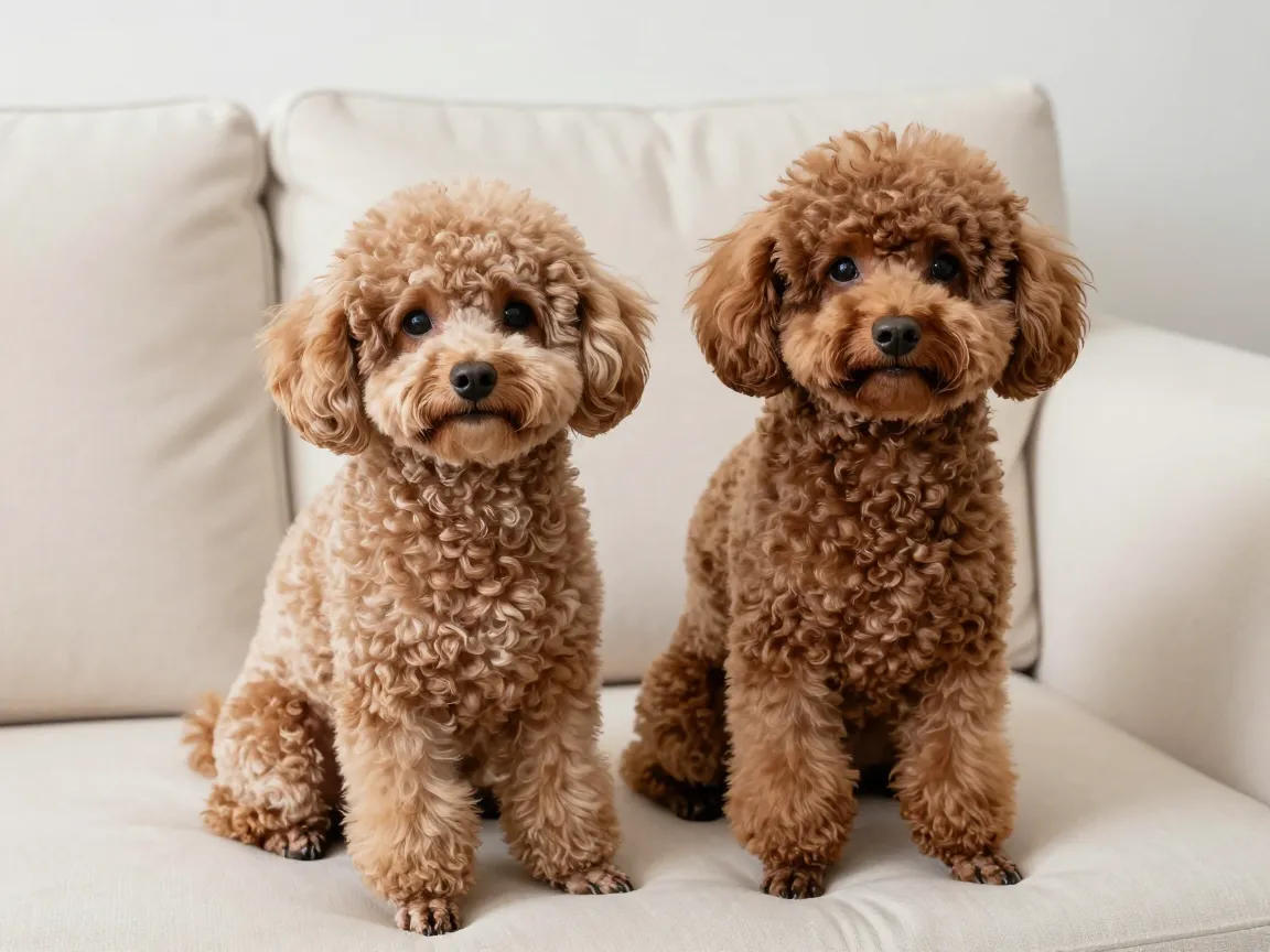 Toy and miniature poodle