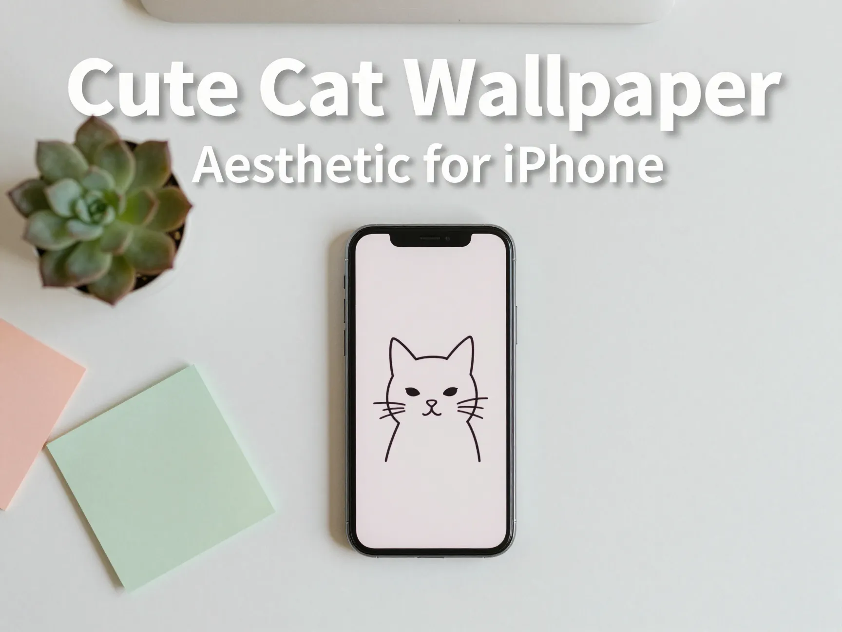 Cute cat wallpaper aesthetic for iphone
