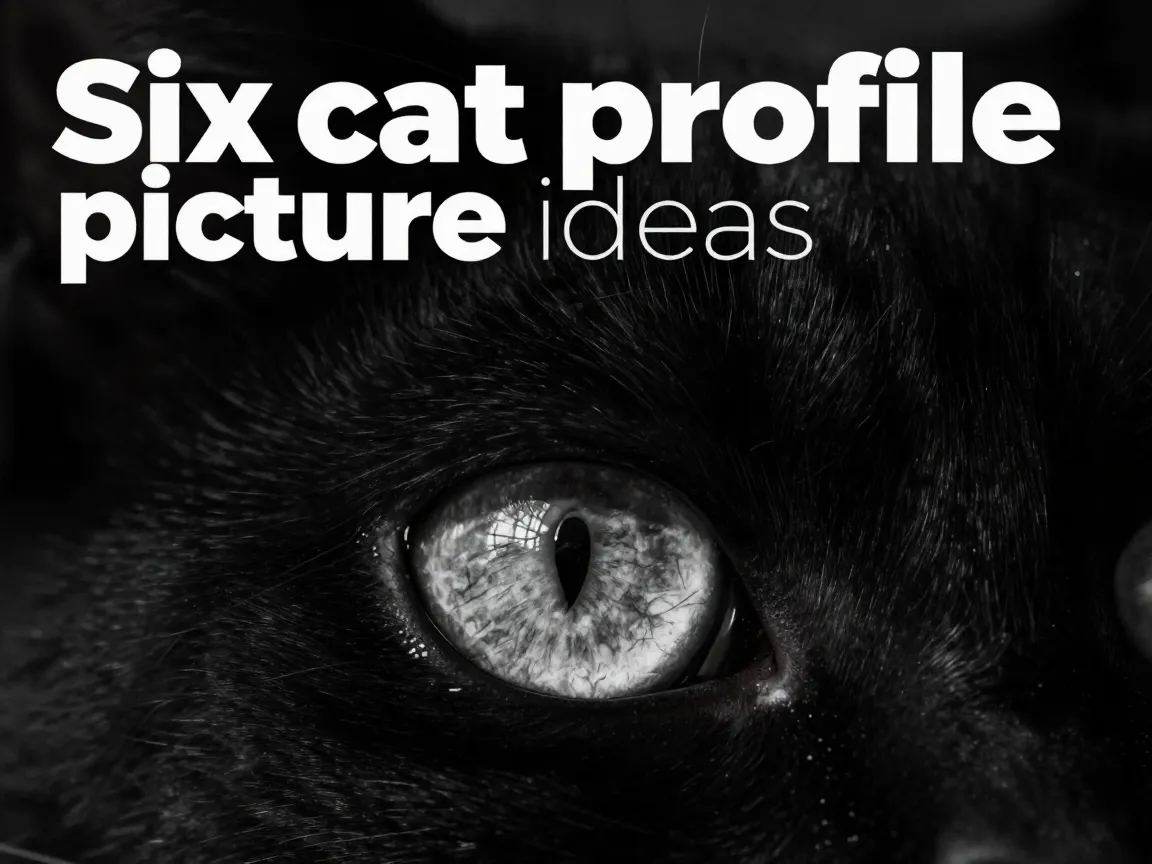 Six cat profile picture avatar ideas