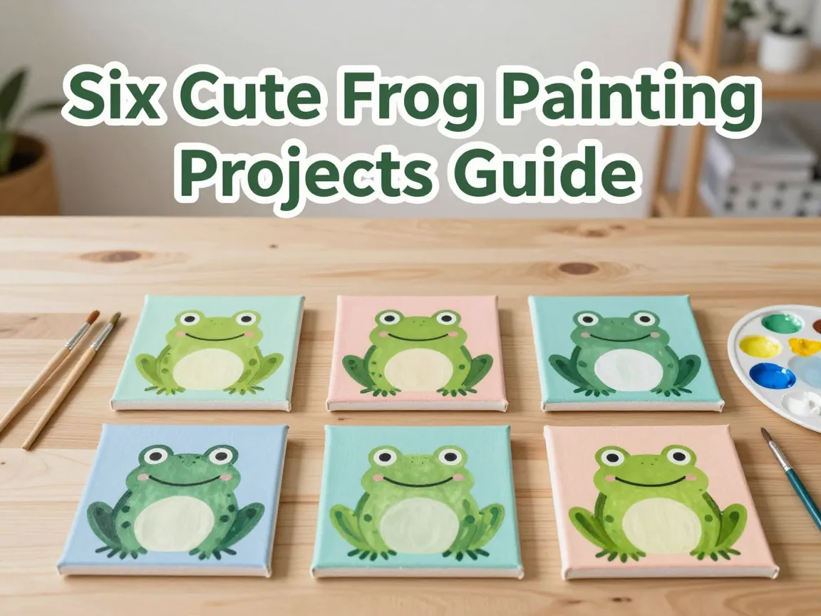Six cute frog painting projects guide