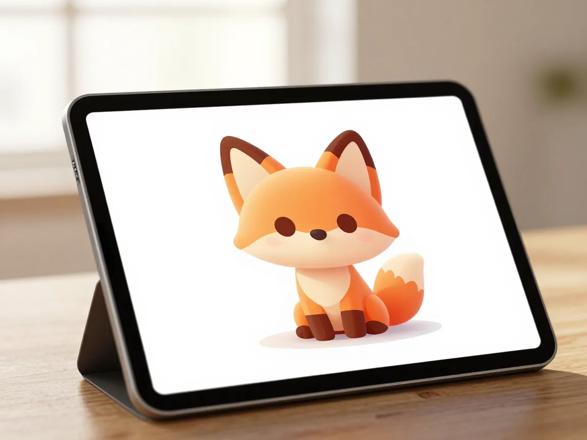Soft stylized digital animal style