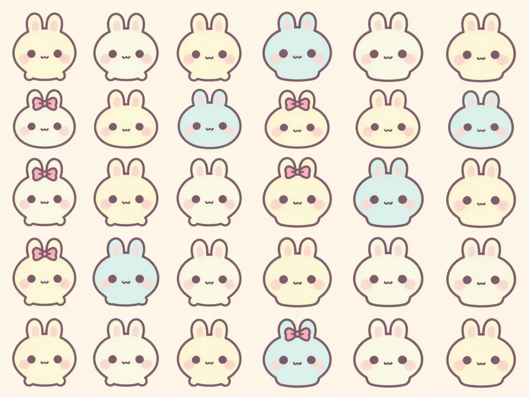 Chibi and kawaii cute animal style