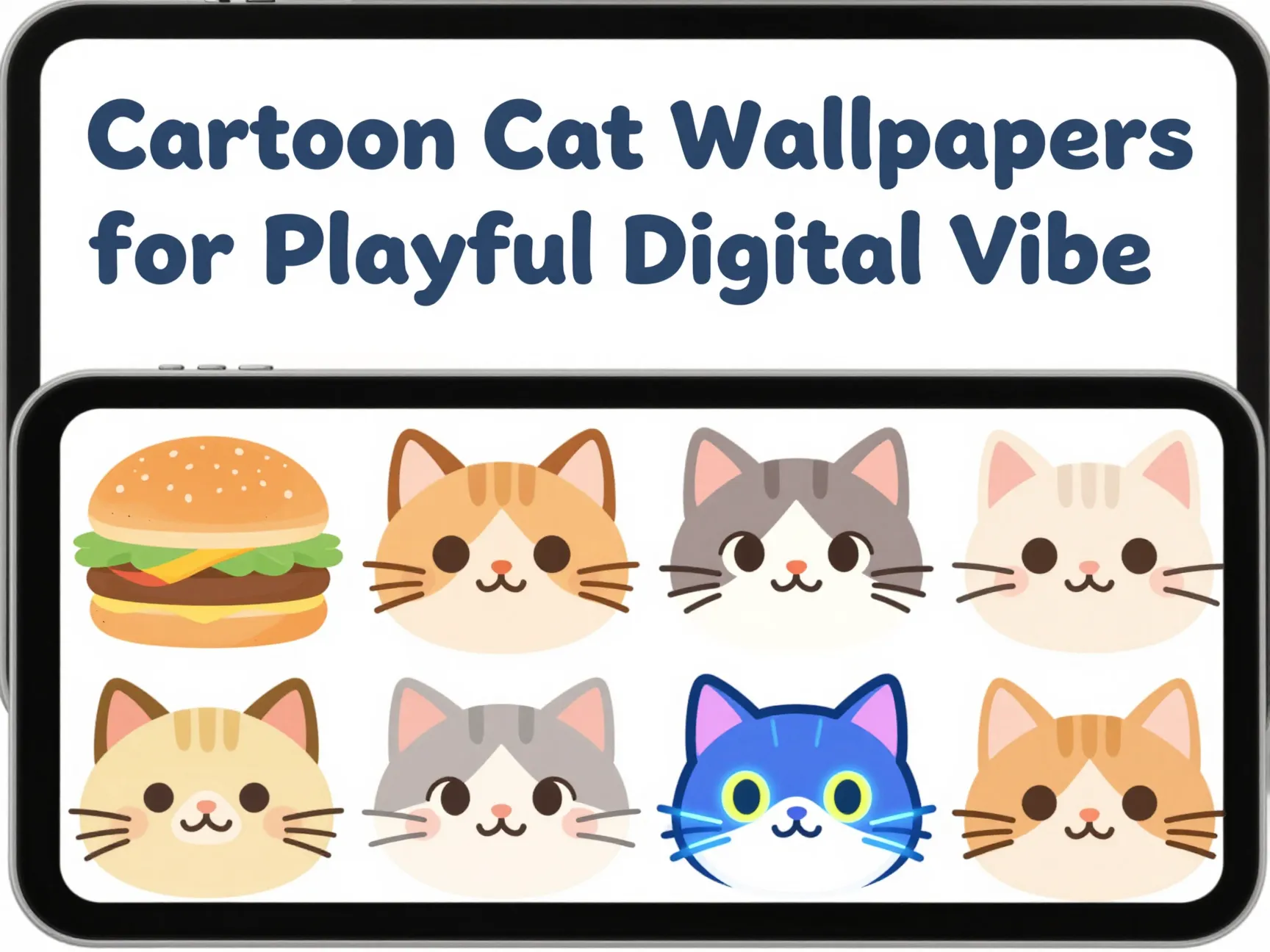 Cartoon cat wallpapers for playful digital vibe