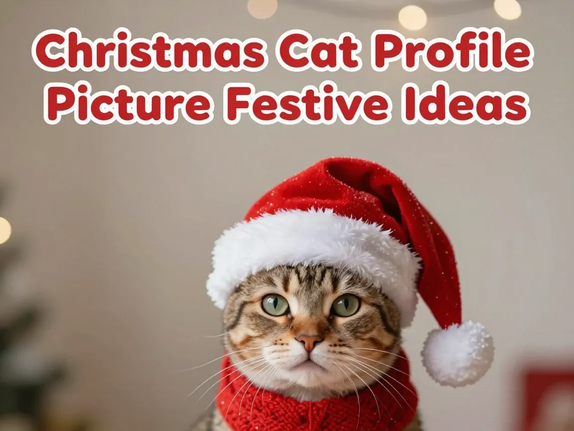 Christmas cat profile picture festive ideas