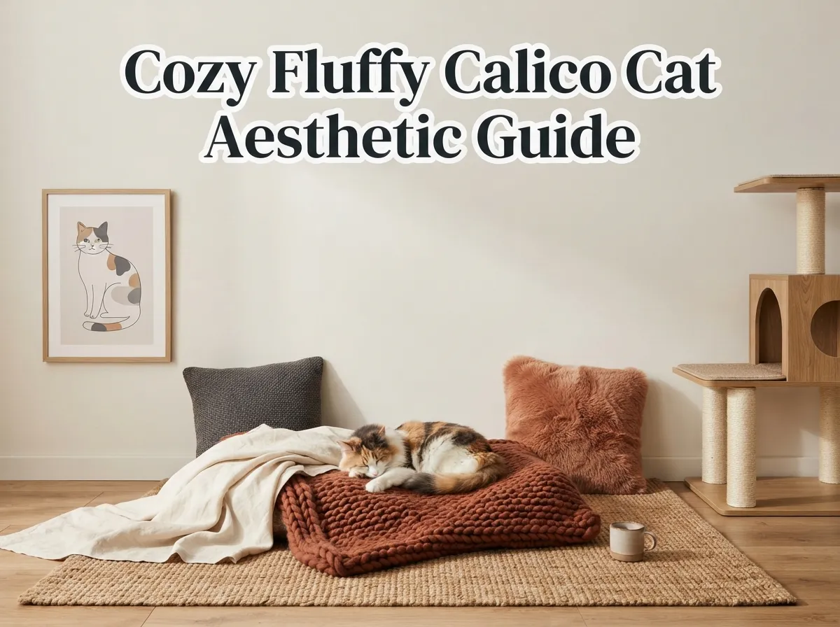 Cozy fluffy calico cat aesthetic guide