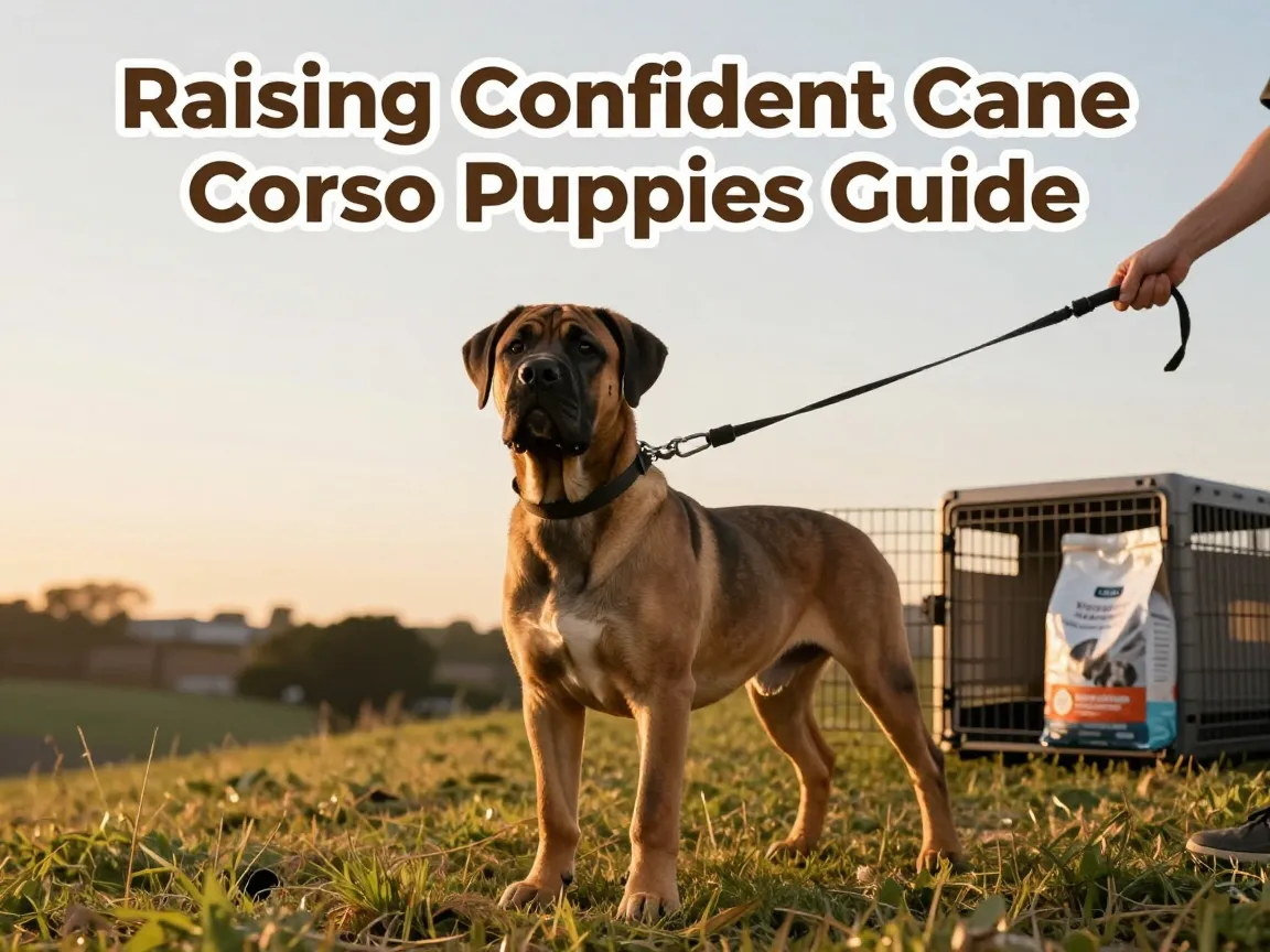 Raising confident cane corso puppies guide